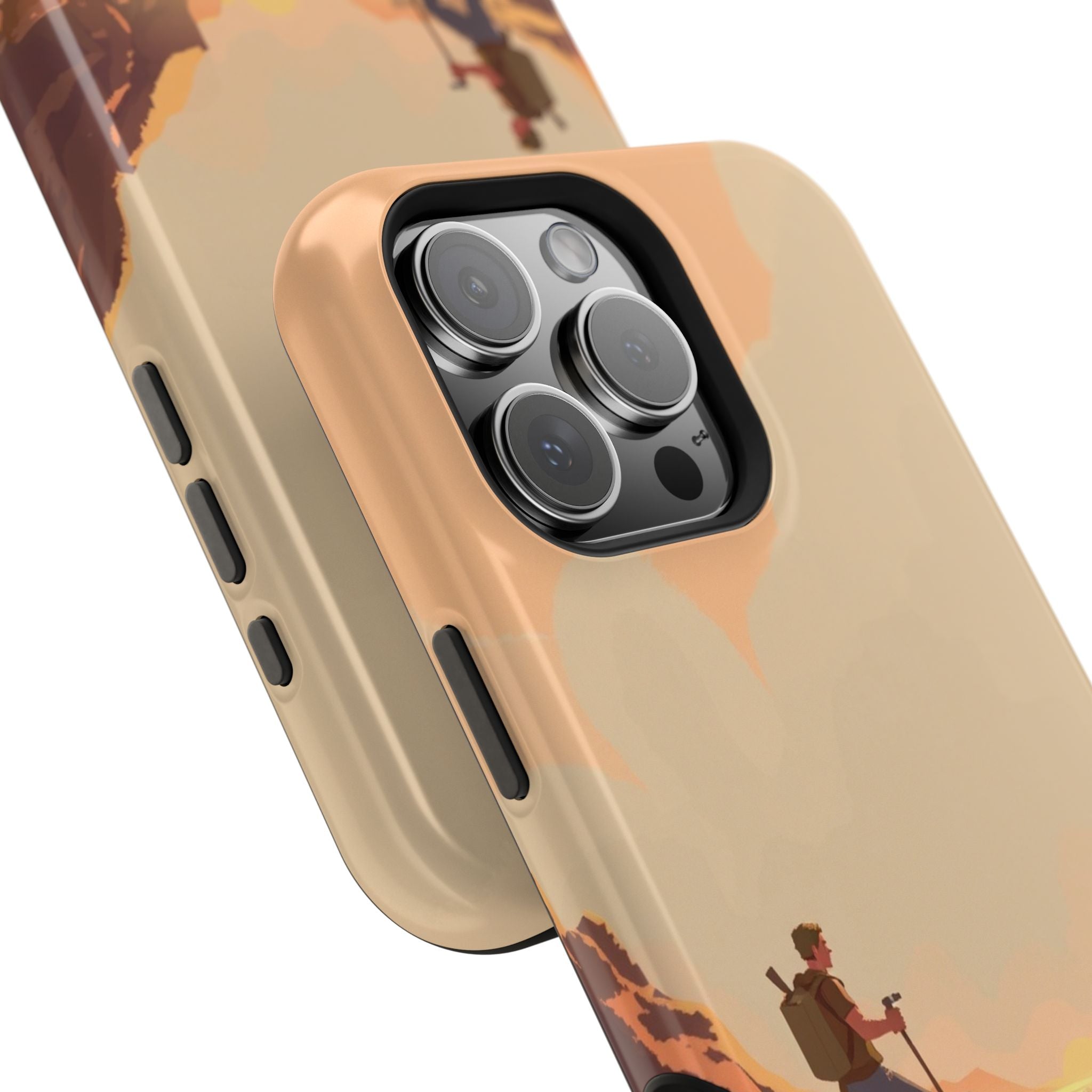 iPhone Burnt Orange And Sand Barely Surviving Slim Everyday Designer Case · iPho