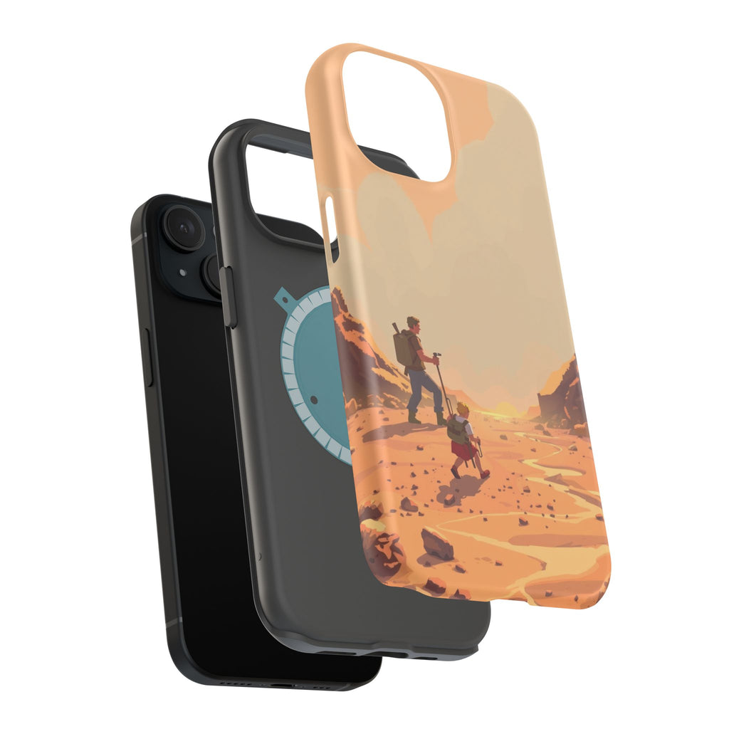 iPhone Burnt Orange And Sand Barely Surviving Slim Everyday Designer Case · iPho