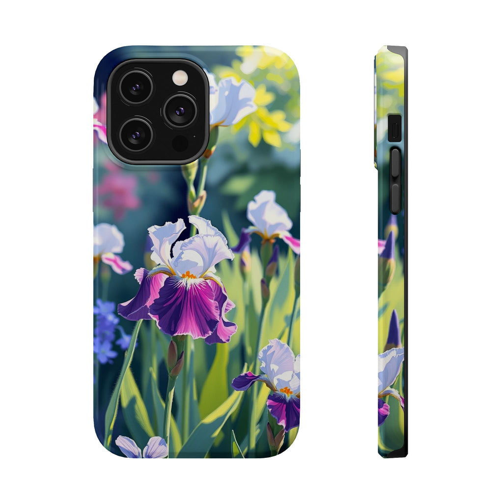 iPhone Vibrant Iris Garden Design Bold Modern Everyday Snap Case · iPhone Case