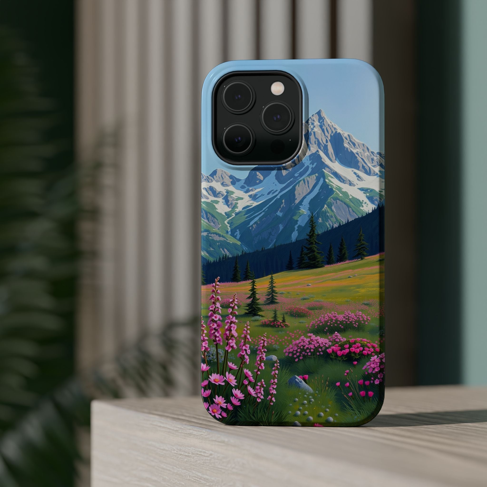 iPhone Earthy Alpine Meadow Design Bold Modern Everyday Snap Case · iPhone Case