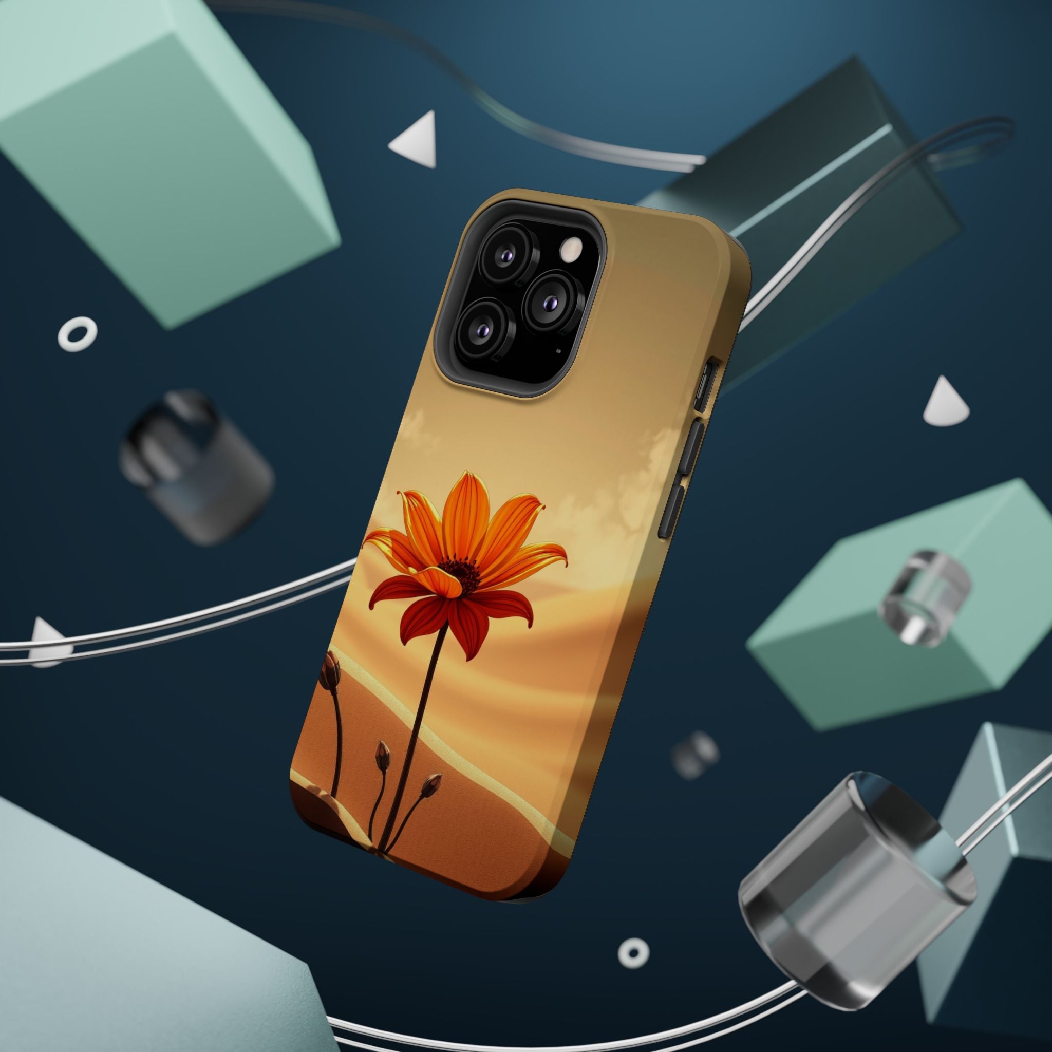 iPhone Neon Floral Dark Gothic Ink Bold Modern Everyday Snap Case · iPhone Case