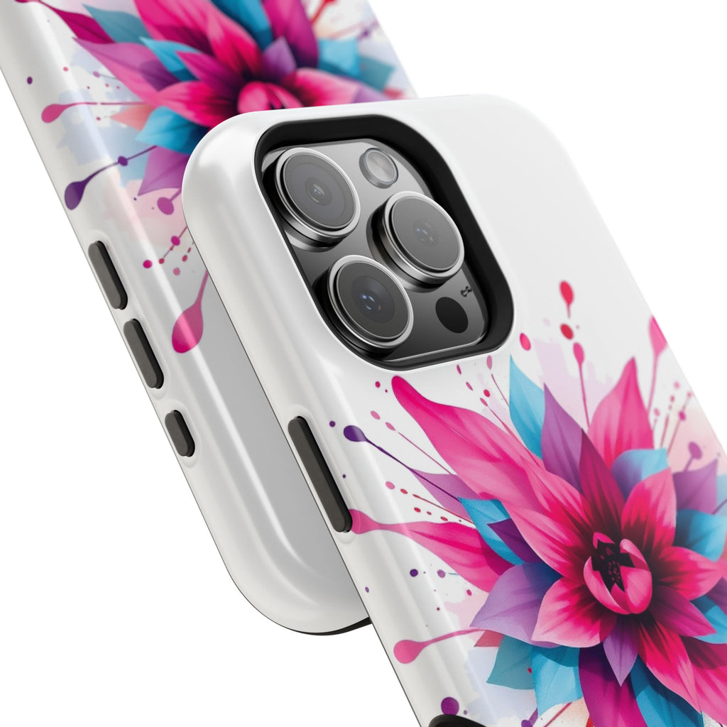 iPhone Floral Watercolor Splash Electric Art Slim iPhone Everyday · iPhone Case