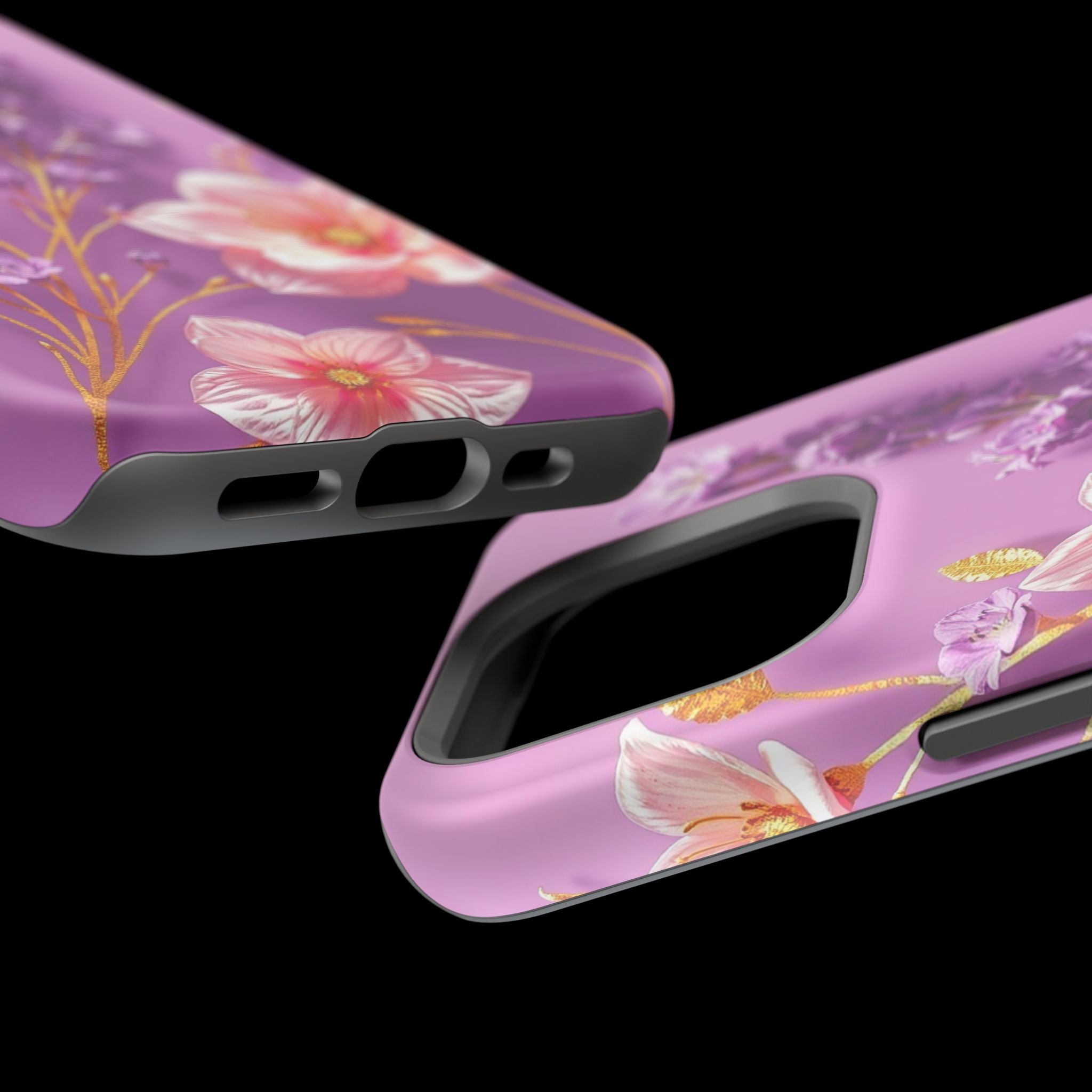 iPhone Radiant Floral Gold Foil Design Slim Everyday Designer Case · iPhone Case