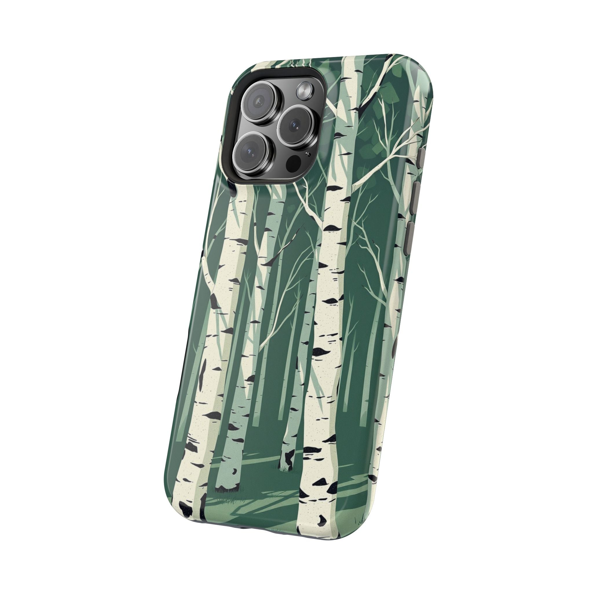 iPhone Birch Grove Abstract Geometric Slim Everyday Designer Case · iPhone Case