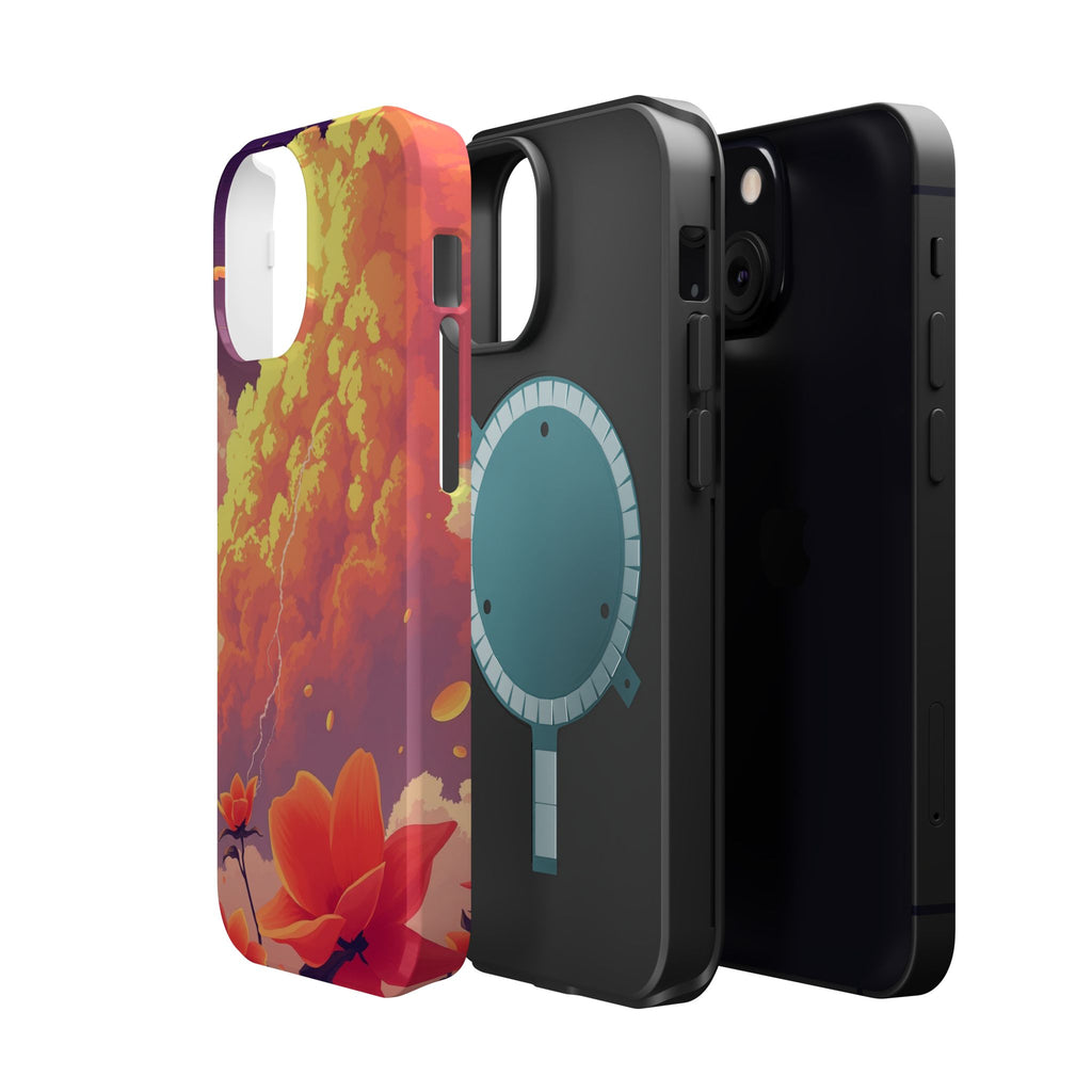 iPhone Sunset Amber And Peach Petal Storm Slim iPhone Everyday Designer · iPhone