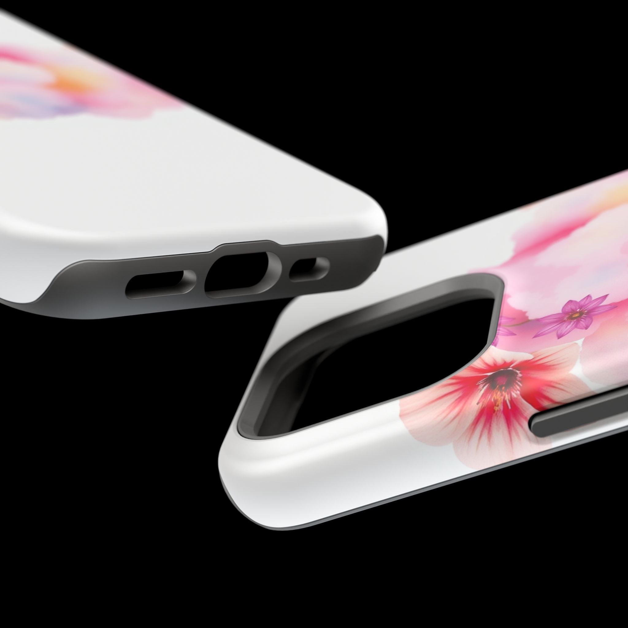 iPhone Pastel Floral Cloud Vibrant Watercolor Carry Case Slim Snap Case · iPhone
