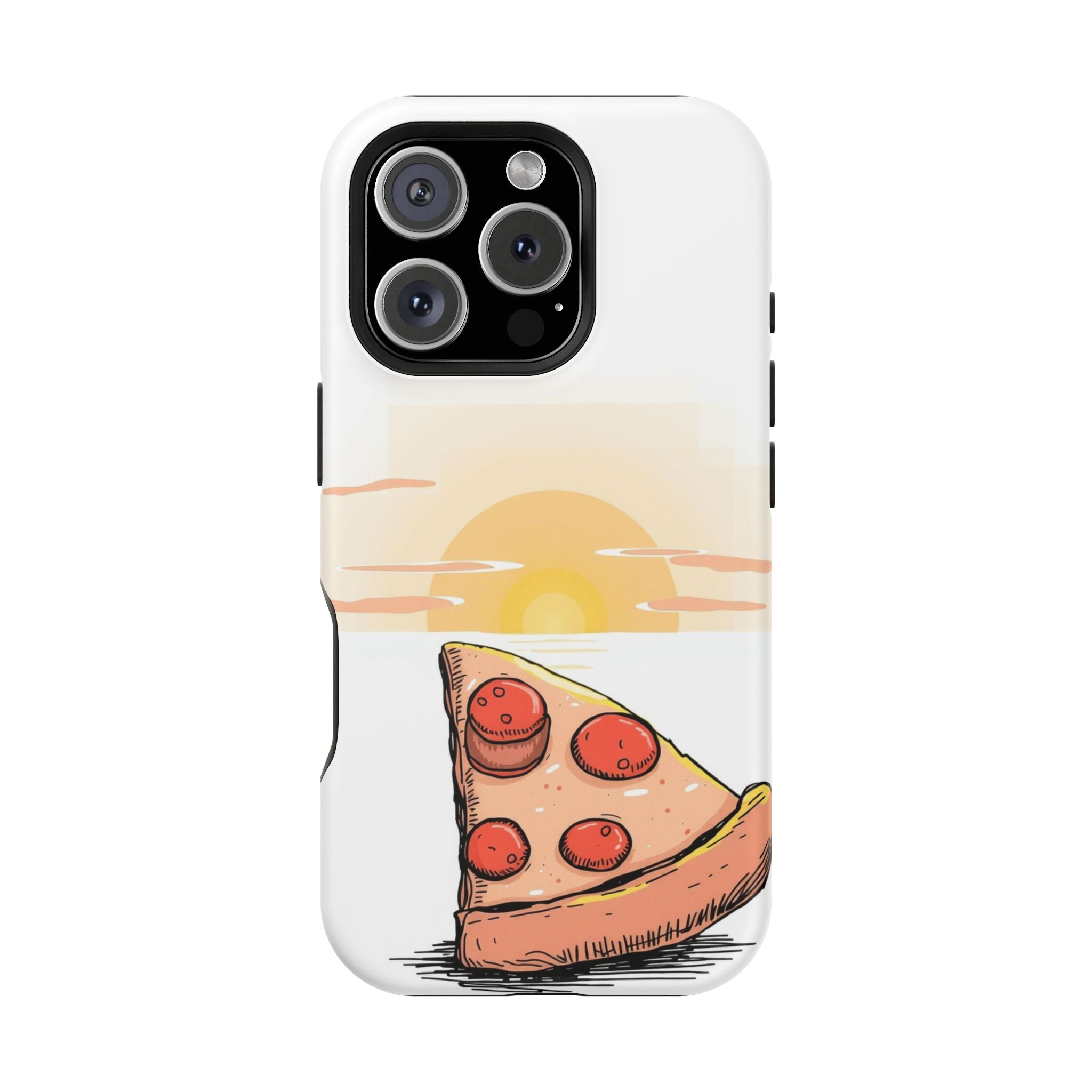 iPhone Earthy Pizza Slice Sunset Design Slim Everyday Designer Case · iPhone Cas