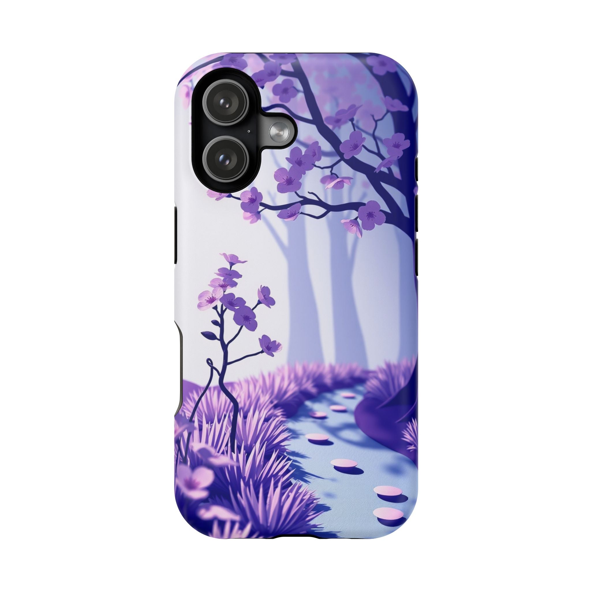 iPhone Blossom Trail Paper Cut Art Bold Modern Everyday Snap Case · iPhone Case