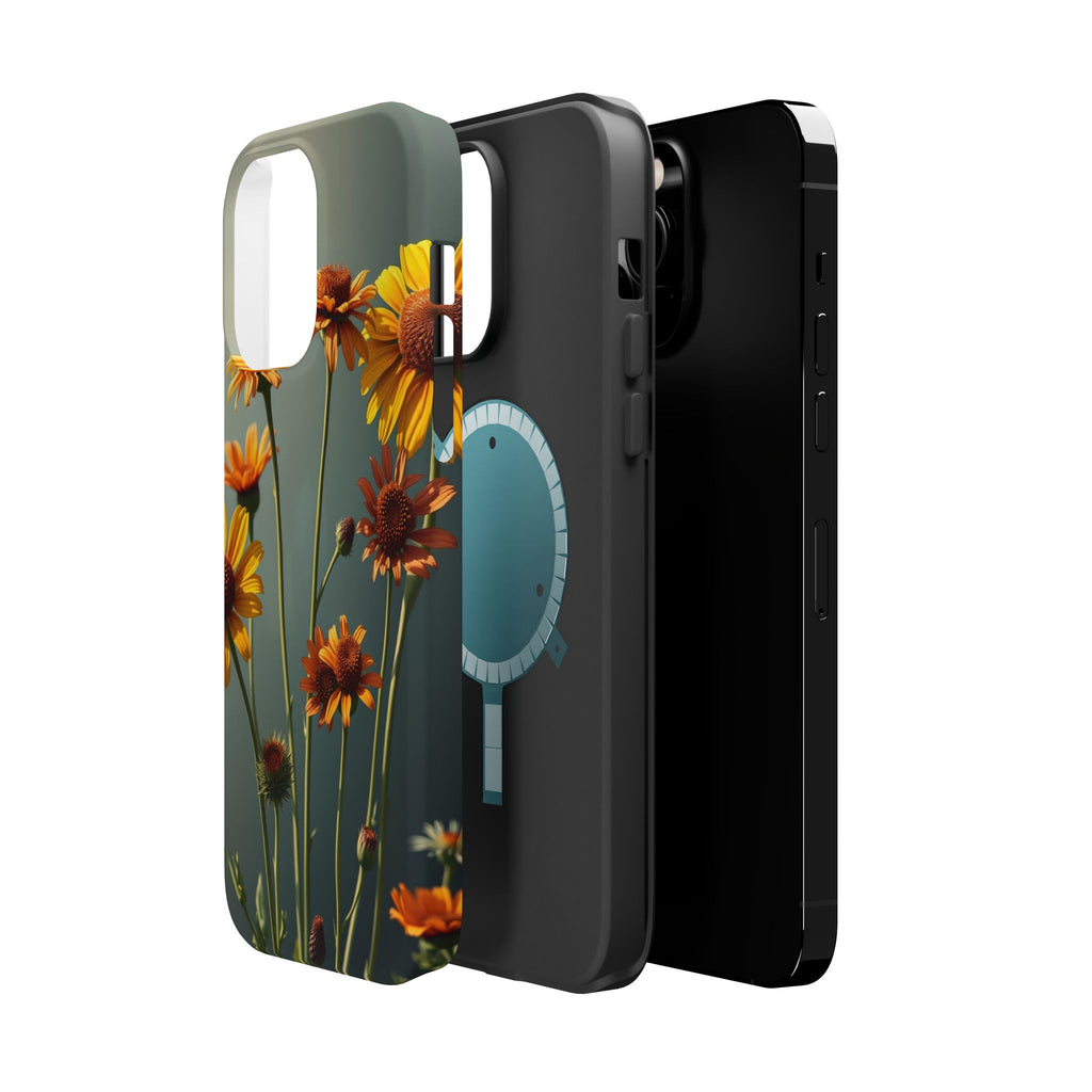 iPhone Mustard And Rust Wildflower Bunch Slim Everyday iPhone Designer · iPhone