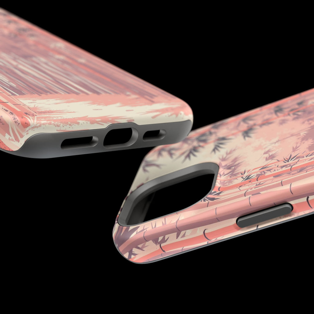 iPhone Rose Pink And Cream Bamboo Grove Slim Everyday iPhone 19 · iPhone Case