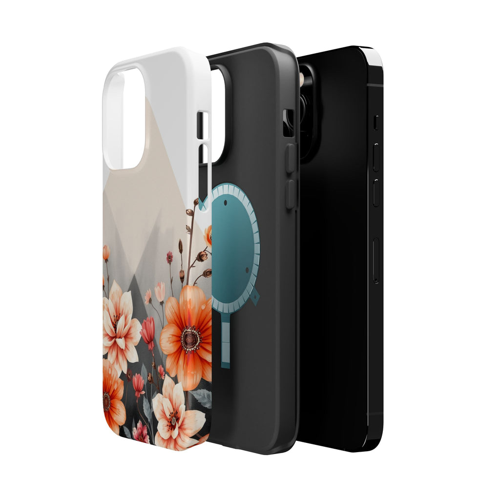 iPhone Floral Geometric Vibrant Design Slim Snap Case · iPhone Case