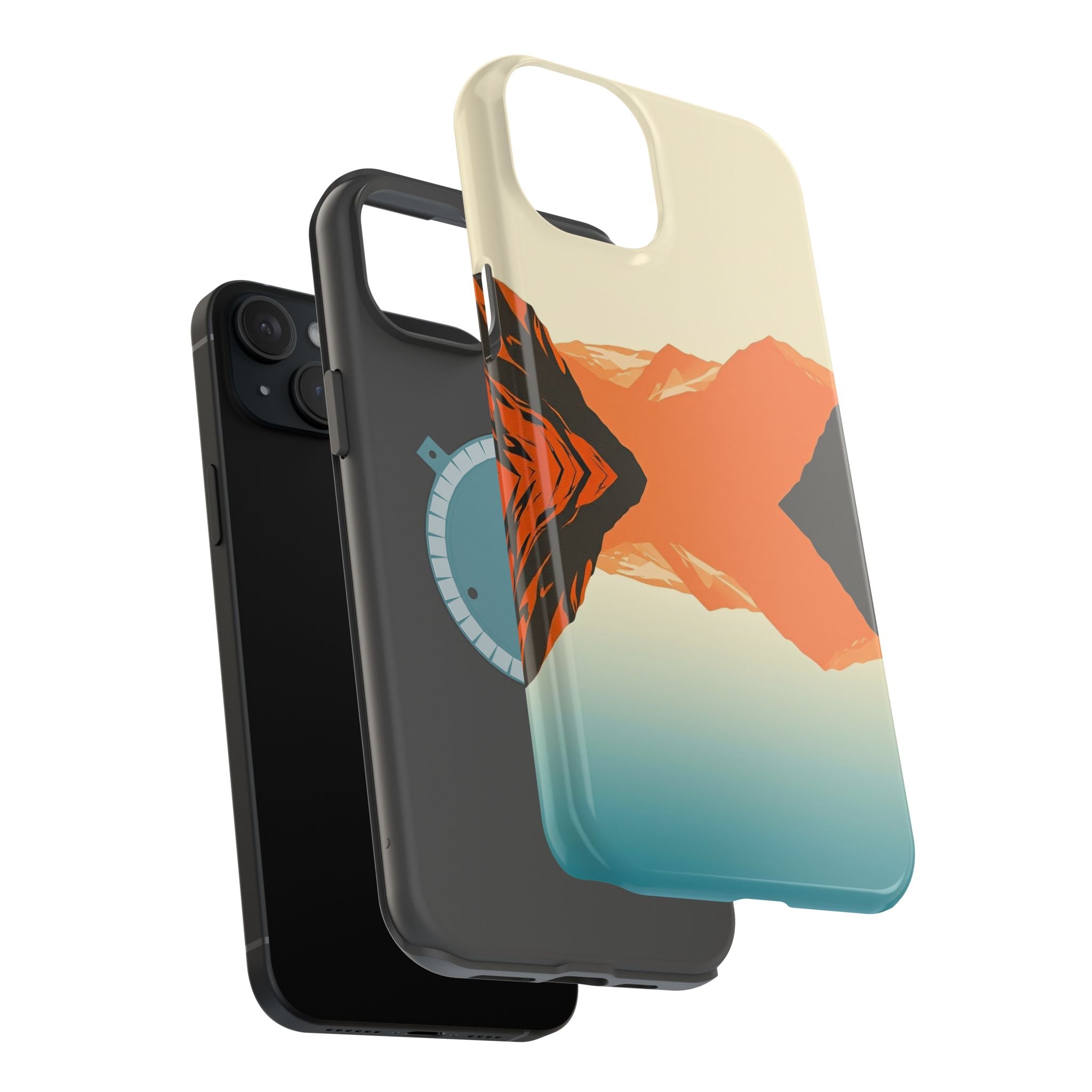 iPhone Burnt Orange And Sand Fjord Reflection Slim iPhone Everyday · iPhone Case