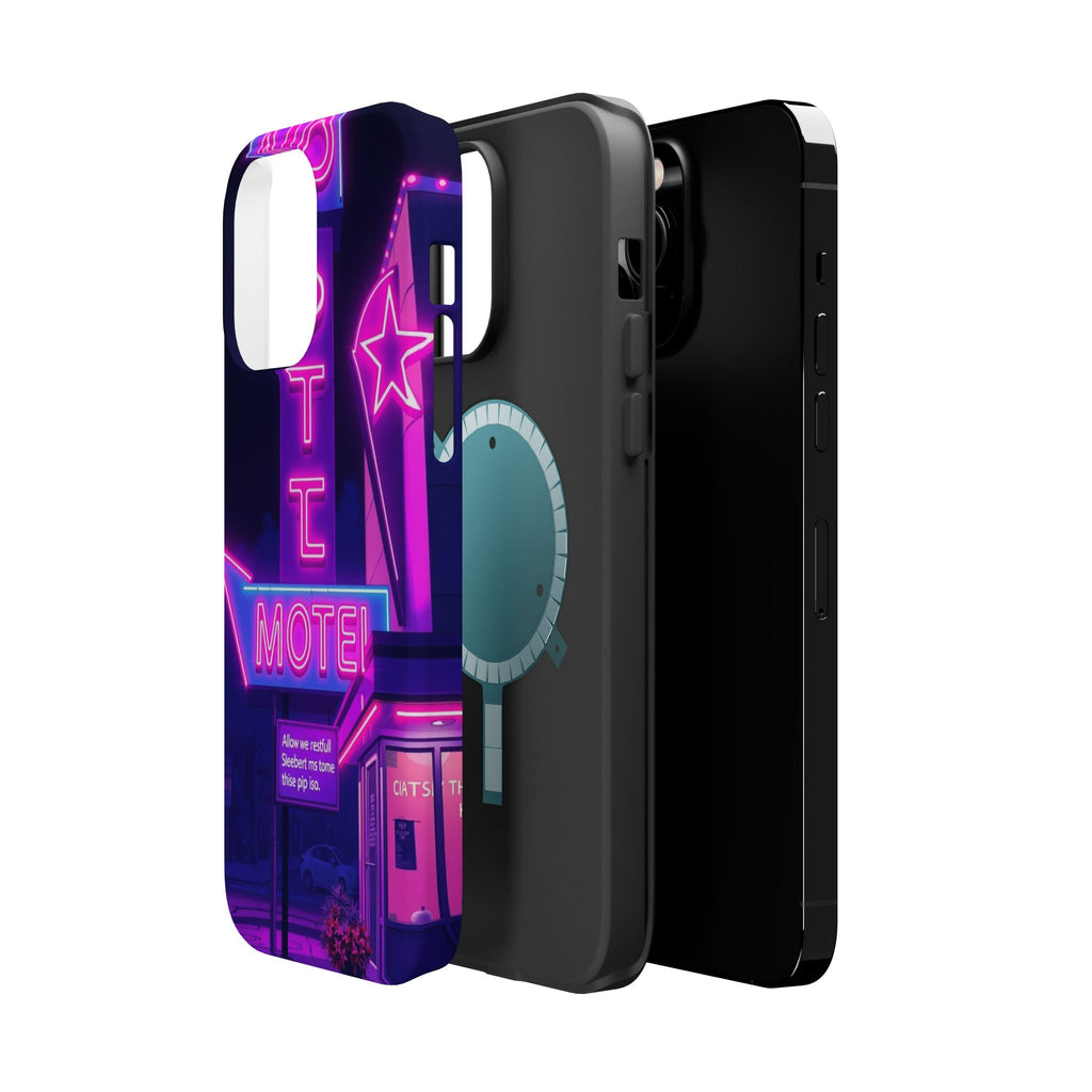 iPhone Neon Sign Motel Enchanted Art Slim Everyday Designer Case · iPhone Case