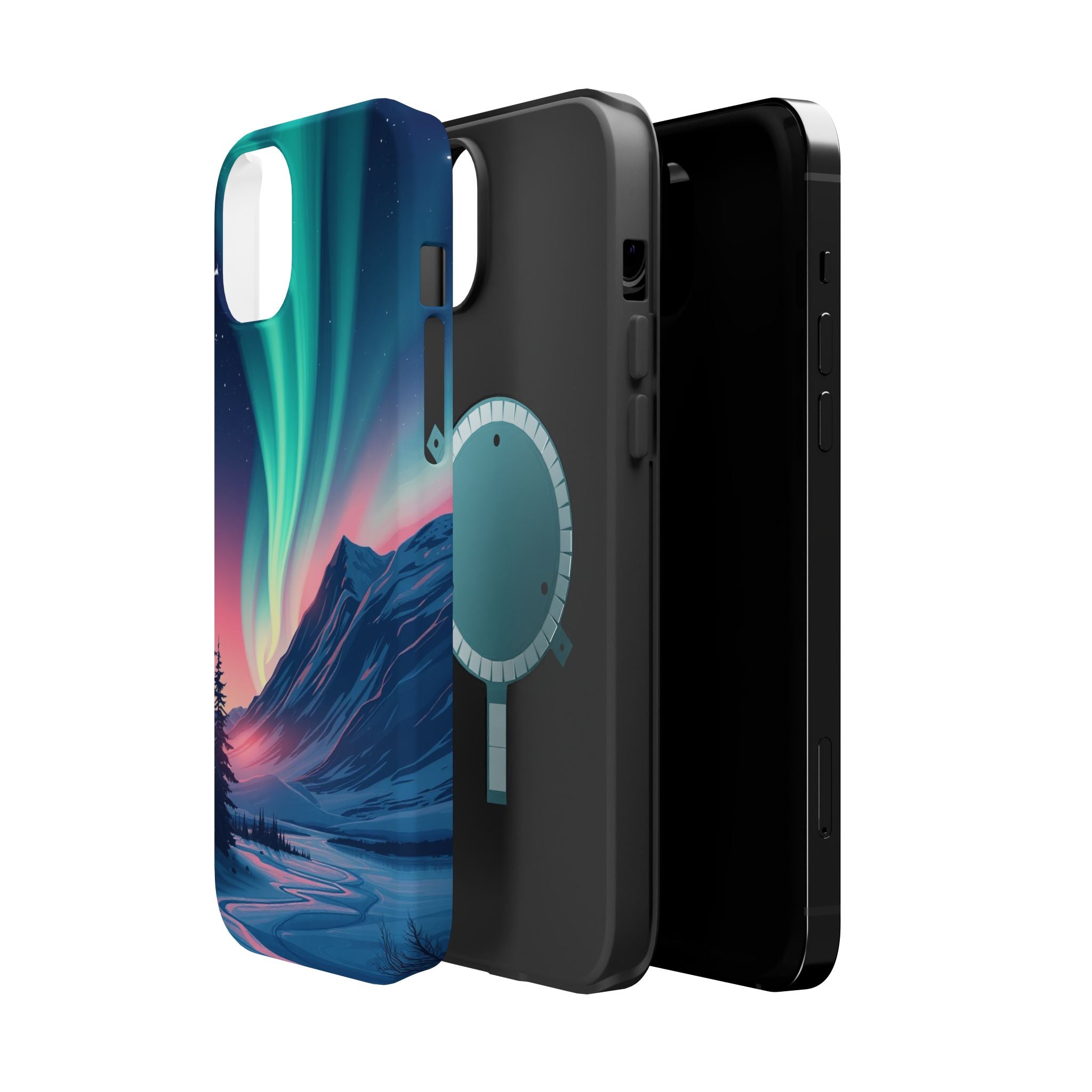 iPhone Mint And Blush Northern Lights Slim Everyday iPhone 18 Designer · iPhone
