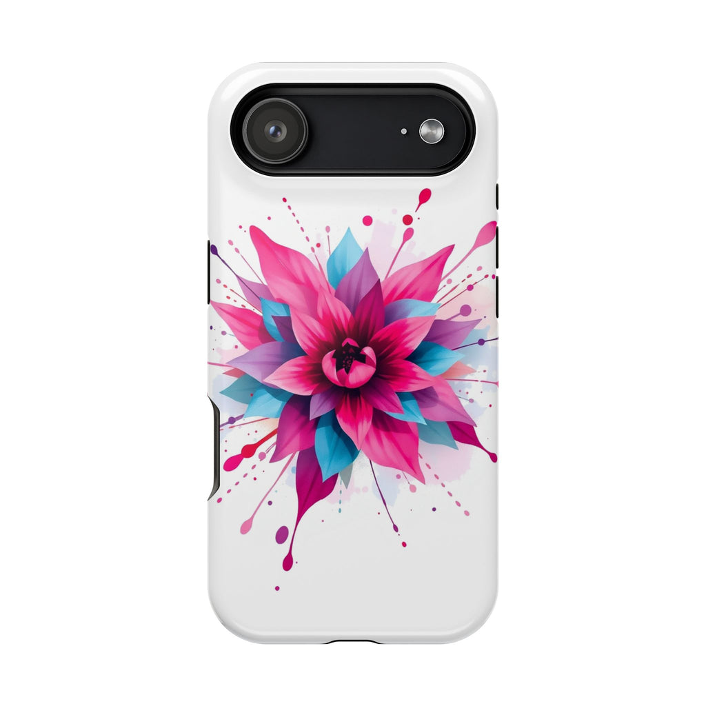 iPhone Floral Watercolor Splash Electric Art Slim iPhone Everyday · iPhone Case
