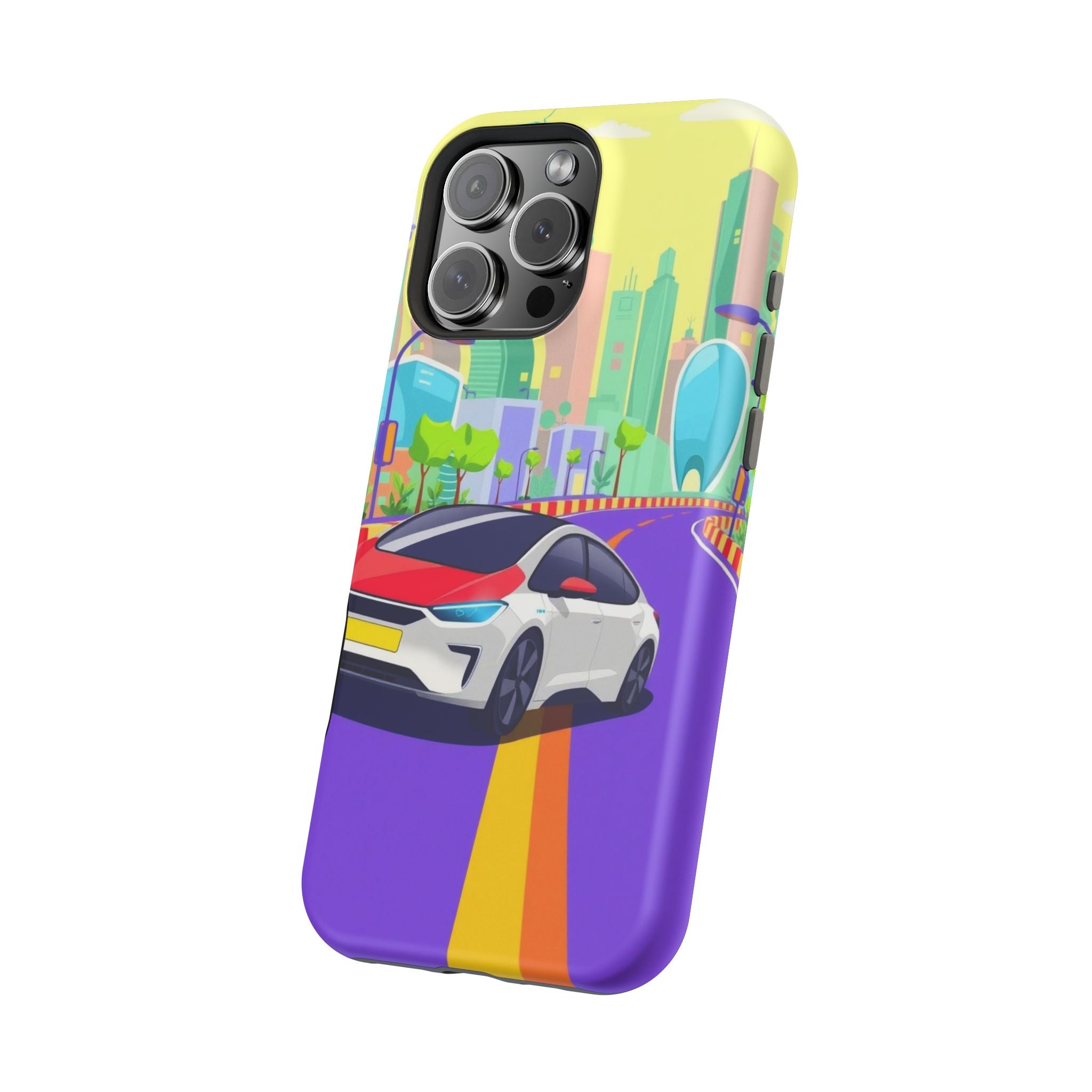 iPhone Electric Car Future Kids Fun Phone Case Gift Slim Snap Case · iPhone Case