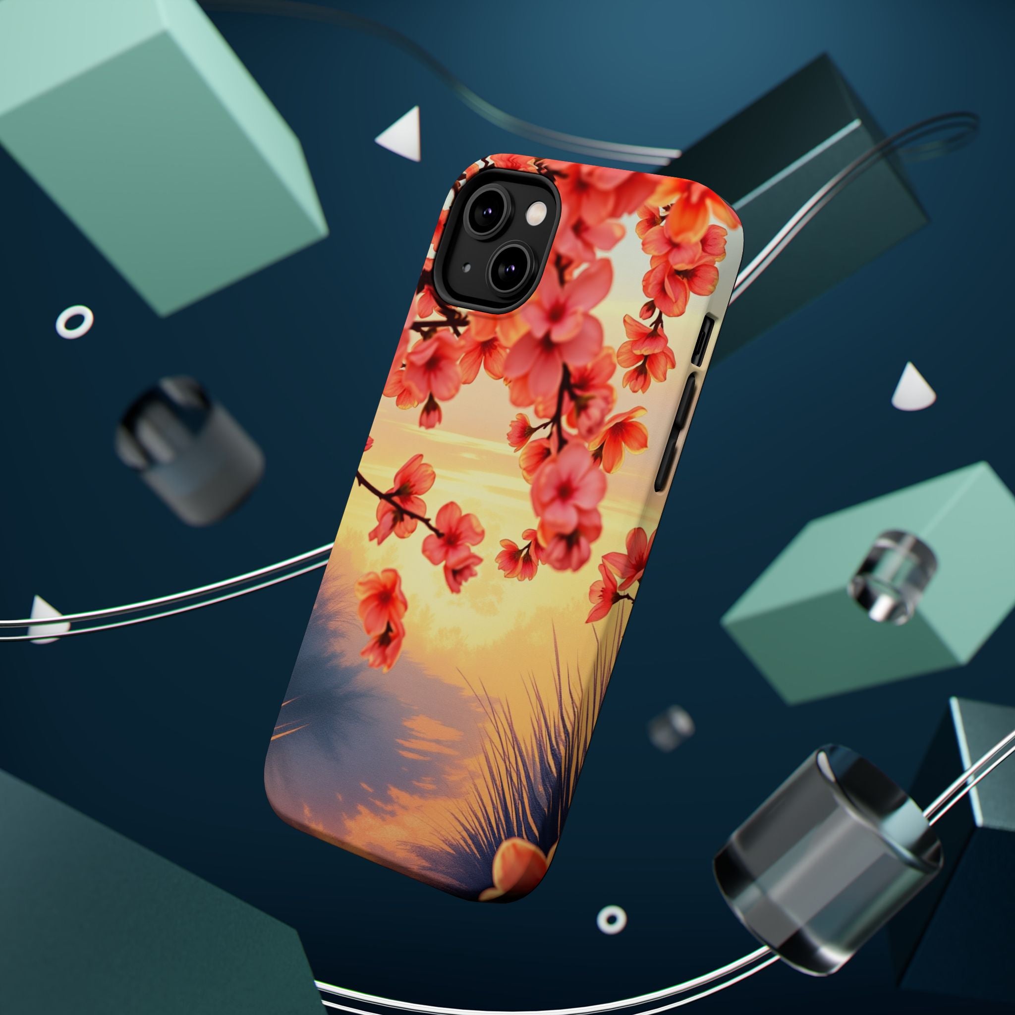 iPhone Sunset Amber And Peach Blossom Trail Slim Snap Cas Carry Case · iPhone Ca