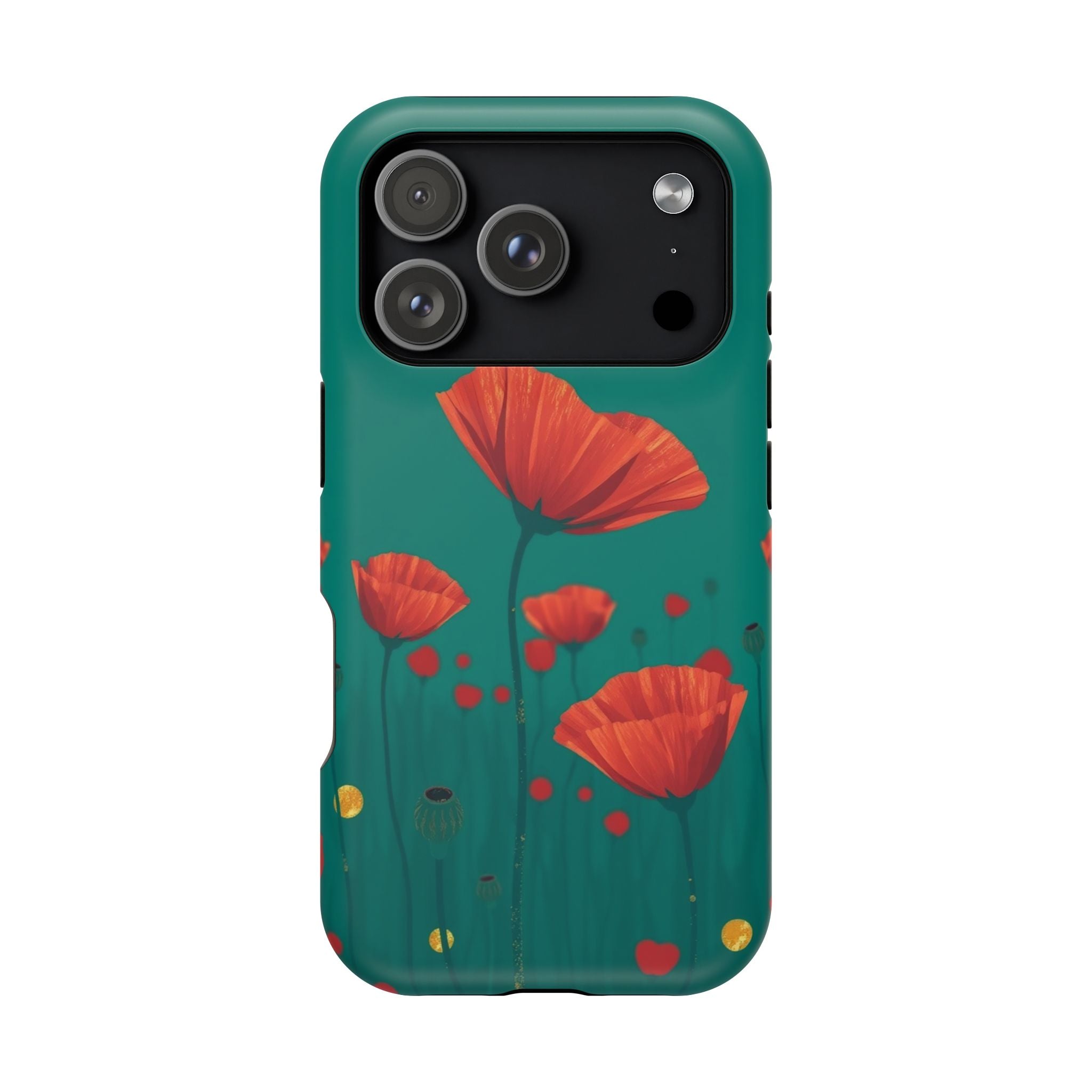 iPhone Earthy Poppy Field Design Bold Modern Everyday Snap Case · iPhone Case