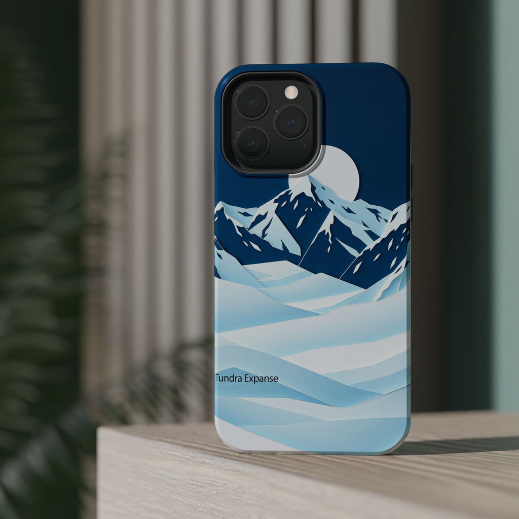 iPhone Midnight Blue And Silver Tundra Expanse Clean iPhone 12 Minimal · iPhone