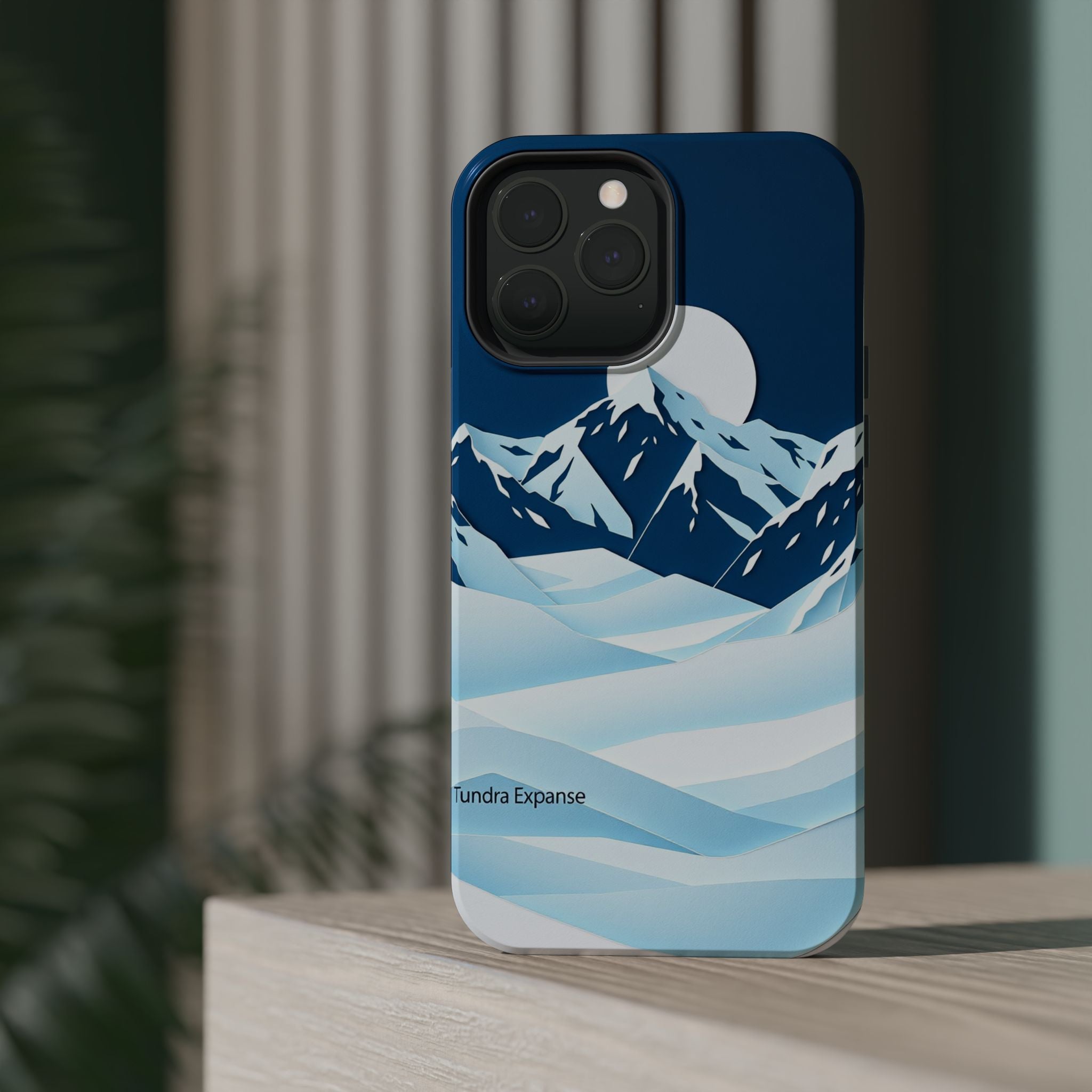 iPhone Midnight Blue And Silver Tundra Expanse Clean iPhone 12 Minimal · iPhone