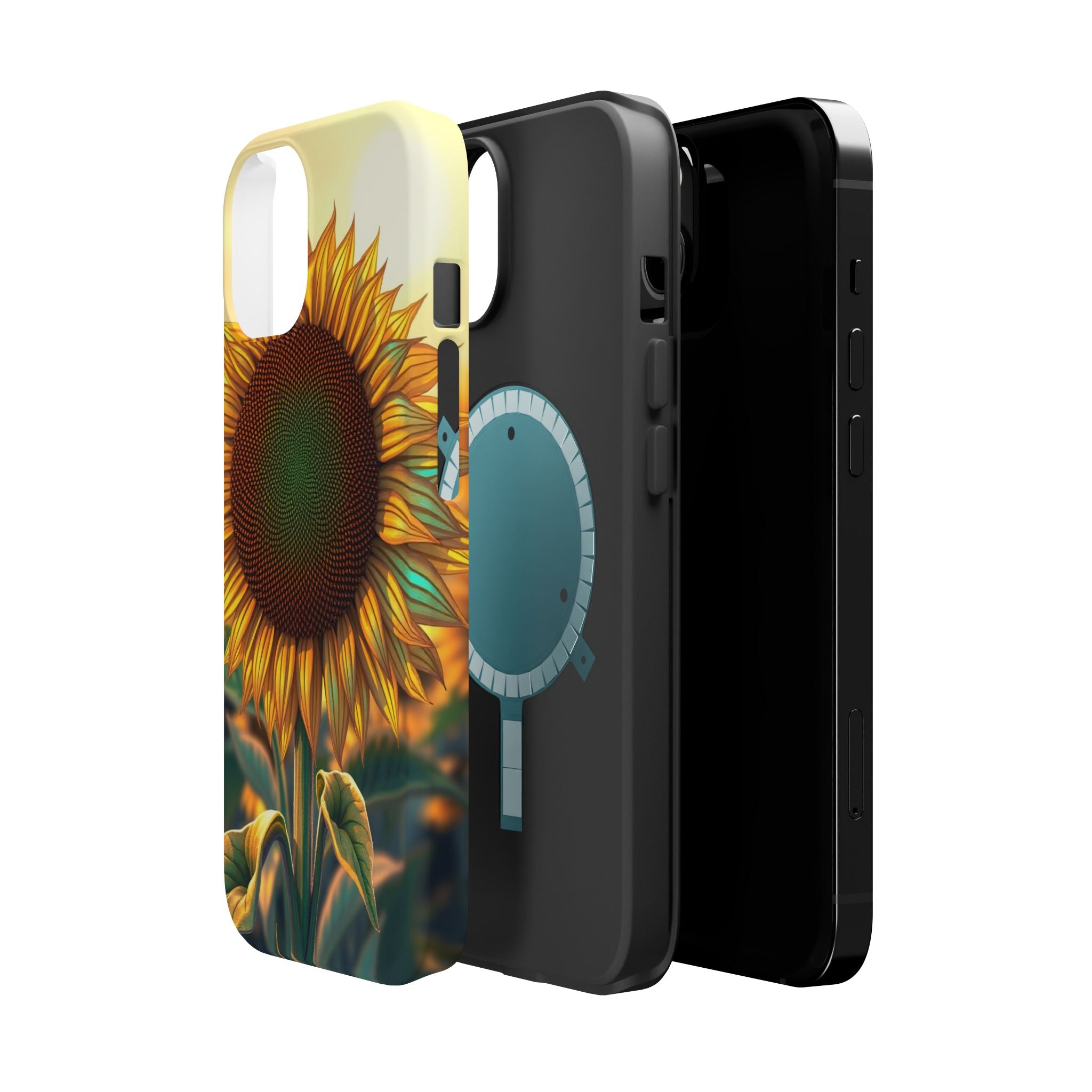 iPhone Sunflower Prairie Bold Art Bold Modern Everyday Snap Case · iPhone Case
