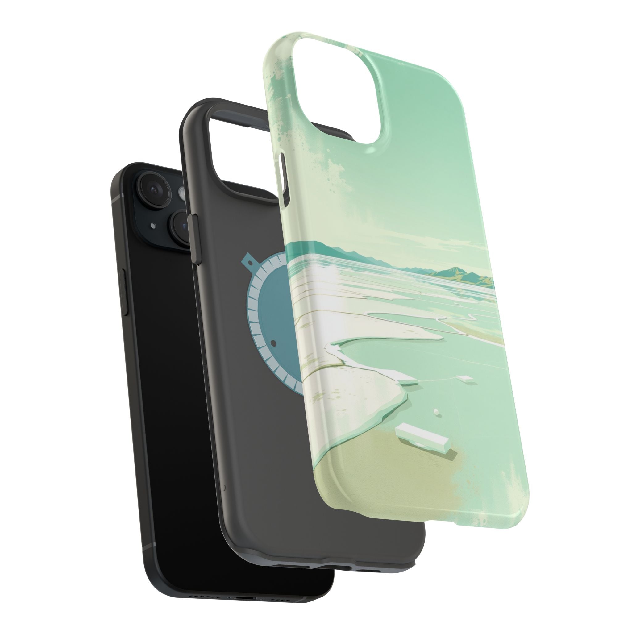 iPhone Vibrant Salt Flat Mirror Design Slim Everyday Designer Case · iPhone Case