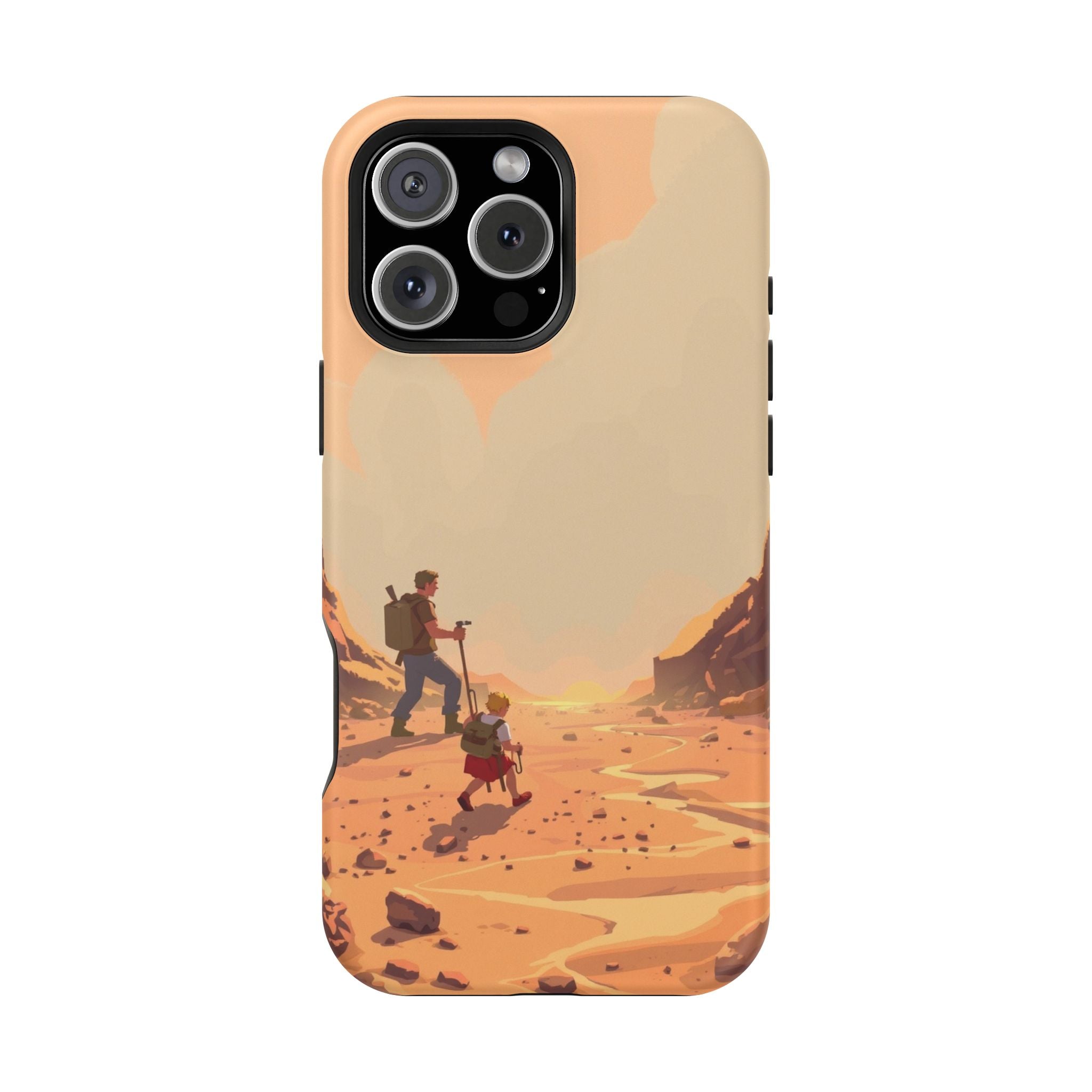 iPhone Burnt Orange And Sand Barely Surviving Slim Everyday Designer Case · iPho