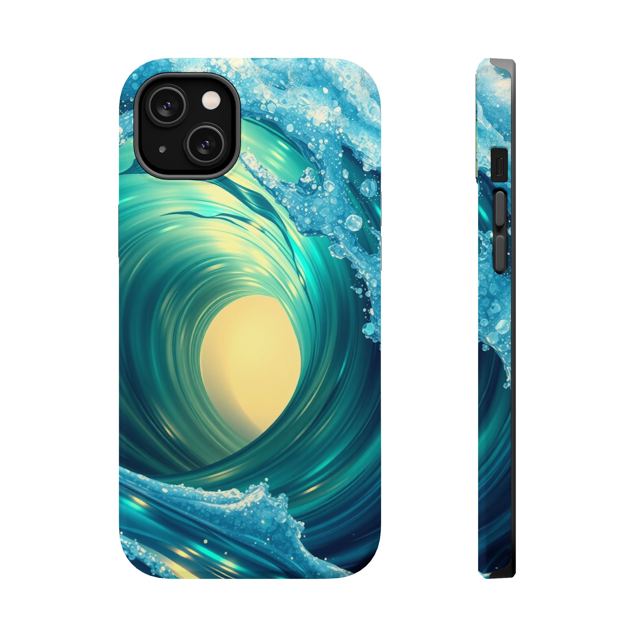 iPhone Ocean Wave Crash Holographic Iridescent Soft iPhone Finish · iPhone Case
