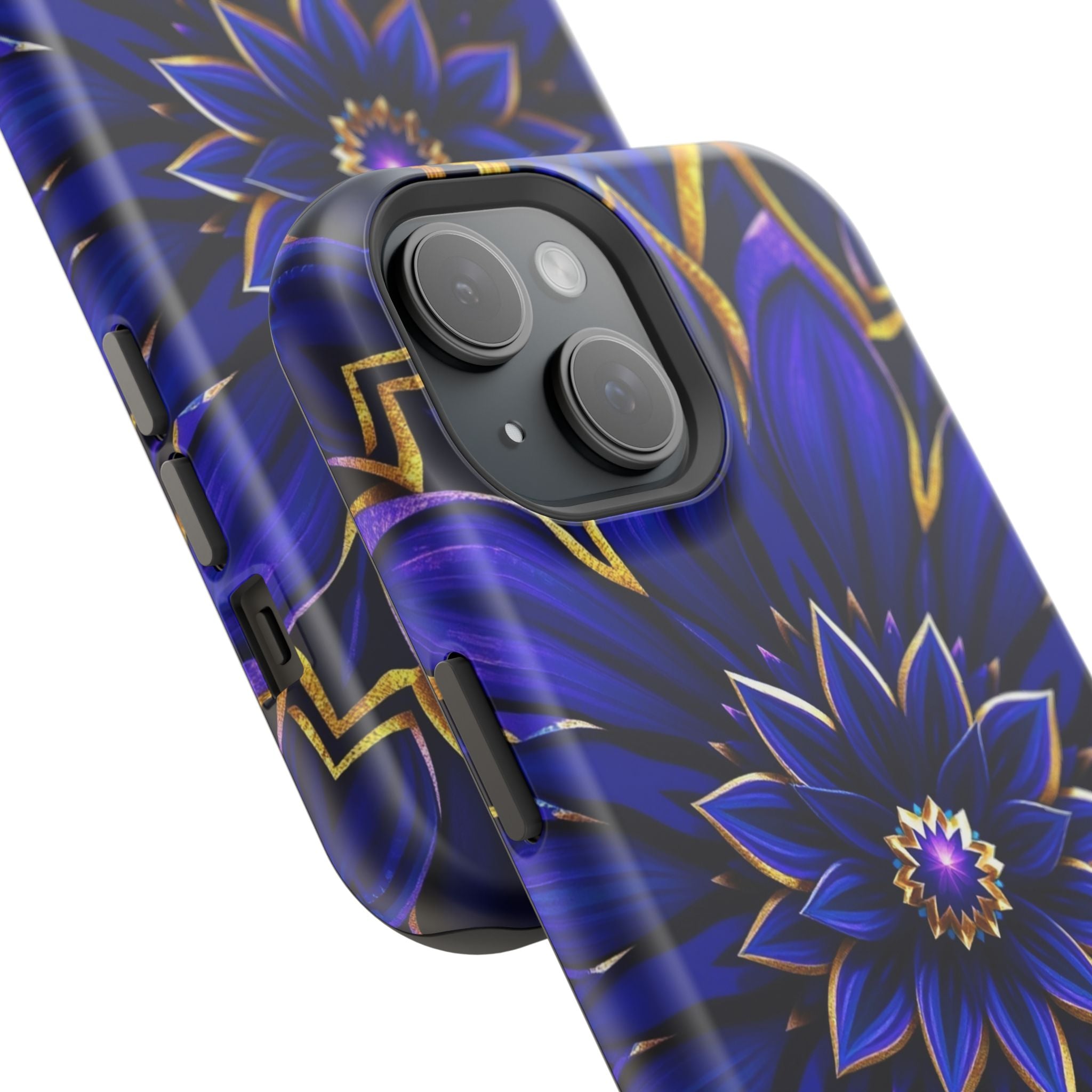 iPhone Floral Mandala Electric Art 14 Slim Everyday Designer Case · iPhone Case