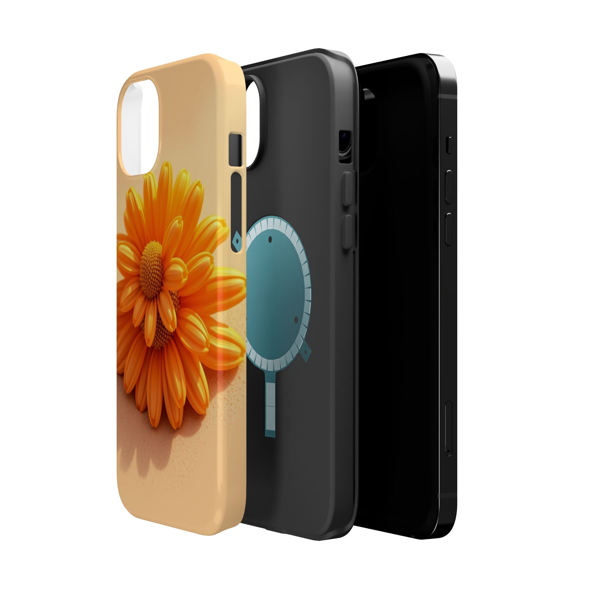 iPhone Burnt Orange And Sand Daisy Chain Slim Everyday Designer · iPhone Case
