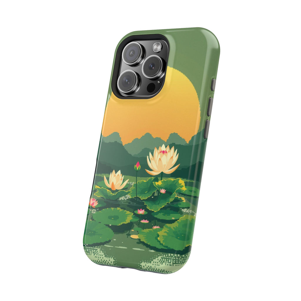 iPhone Lotus Pond Enchanted Art Slim Everyday Designer Case · iPhone Case