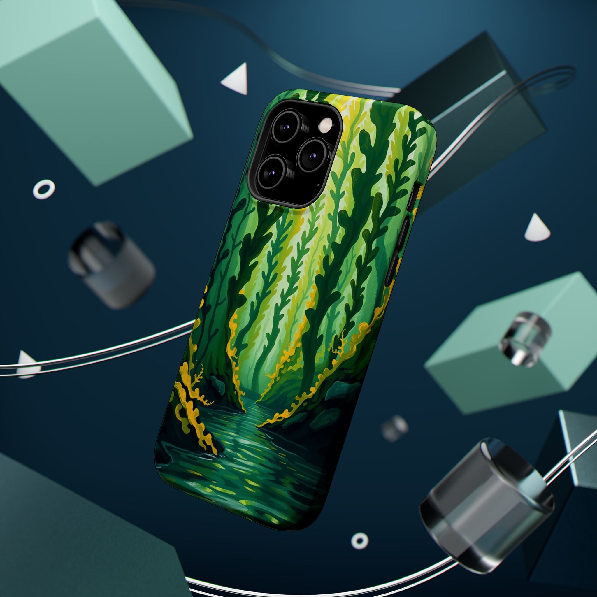 iPhone Kelp Forest Oil Painting Impressionist Slim iPhone Everyday · iPhone Case