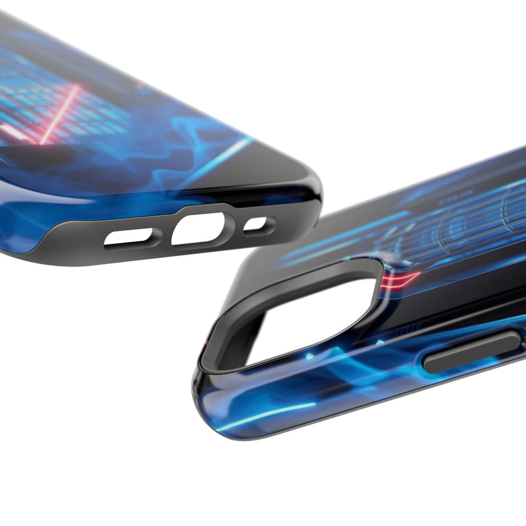 iPhone Midnight Blue And Silver Bauhaus Composition Slim Snap Case · iPhone Case