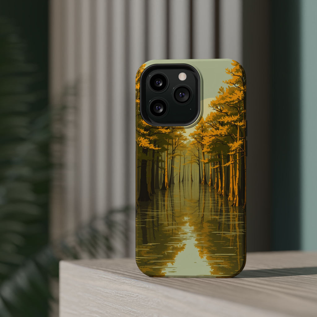 iPhone Cypress Swamp Enchanted Art Bold Modern Everyday Snap Case · iPhone Case