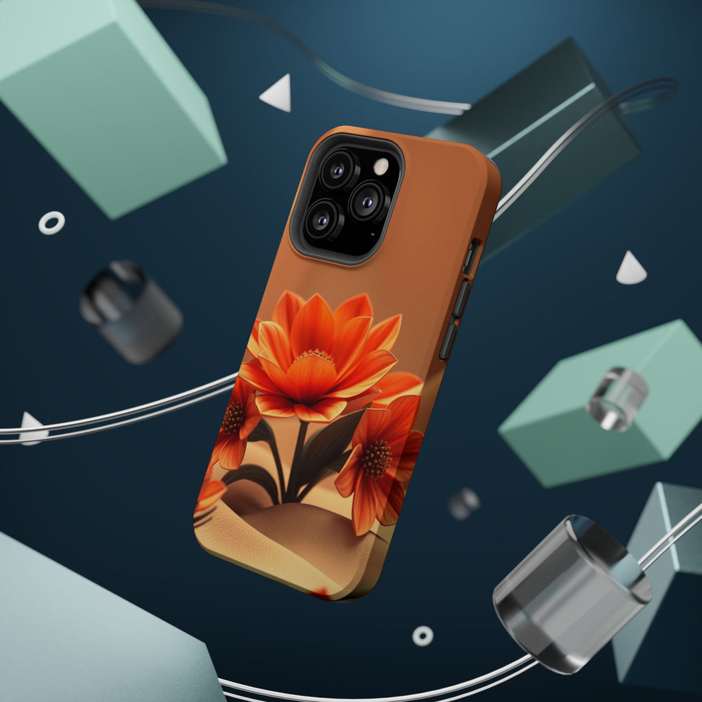 iPhone Floral Geometric 3D Digital Bold Modern Everyday Snap Case · iPhone Case