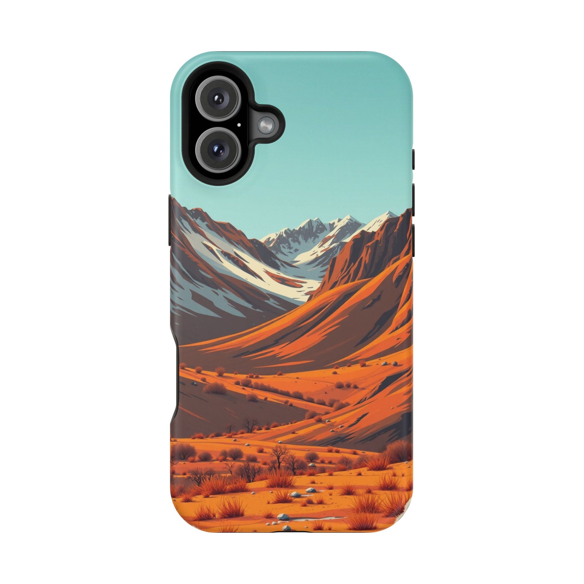 iPhone Mustard And Rust Arctic Tundra Slim Everyday Designer Case · iPhone Case