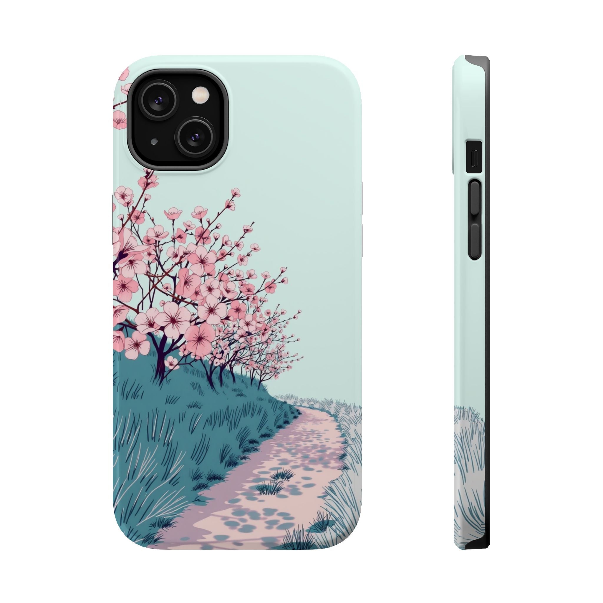 iPhone Radiant Blossom Trail Design Slim Everyday Designer Case · iPhone Case