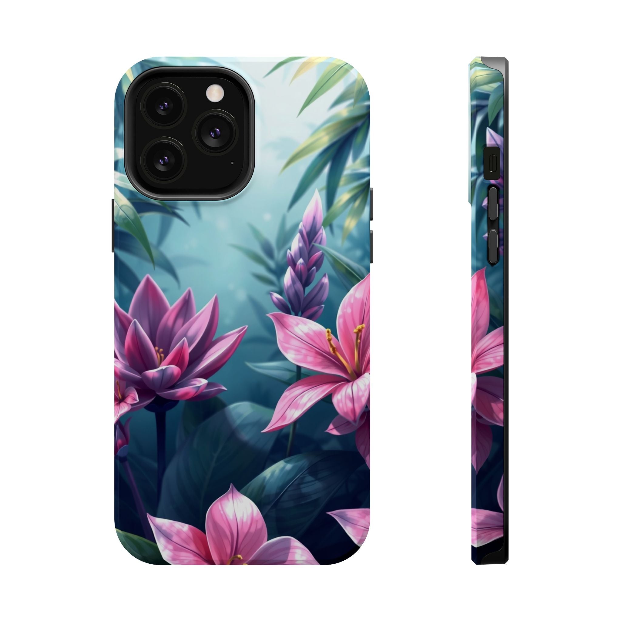 iPhone Indigo And Violet Jungle Floral Slim Everyday Designer Case · iPhone Case