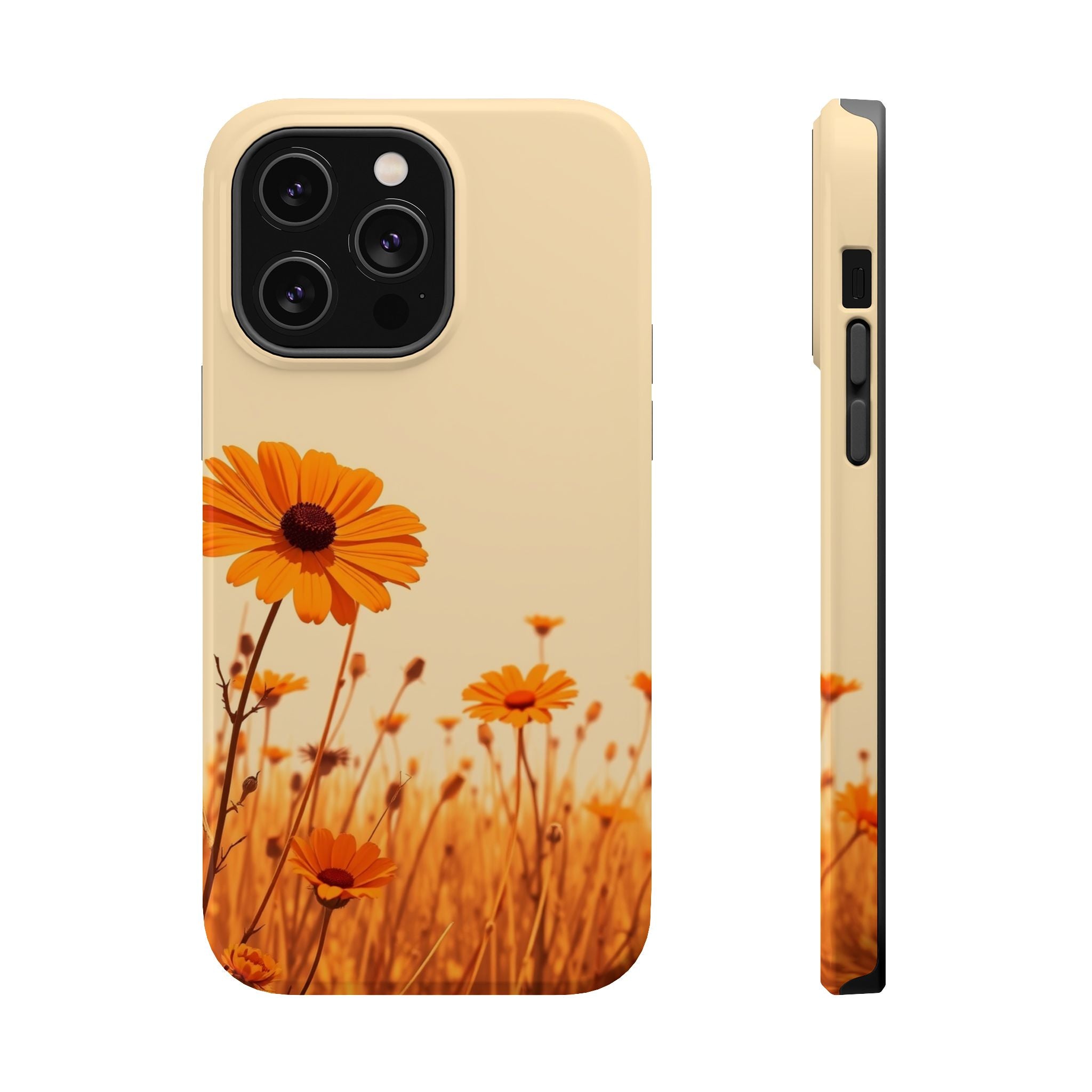 iPhone Wildflower Field Minimalist Line Art Slim Everyday Designer Case · iPhone