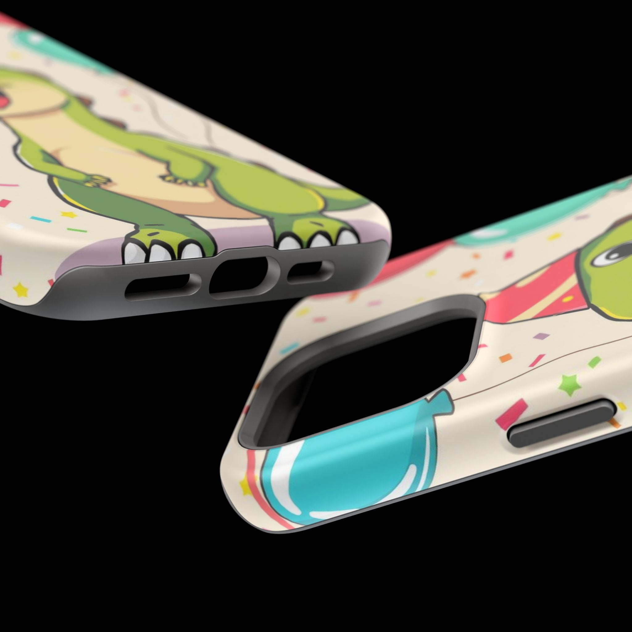 iPhone Dino with Party Hat Kids Fun Phone Case Gift Slim Snap Case · iPhone Case