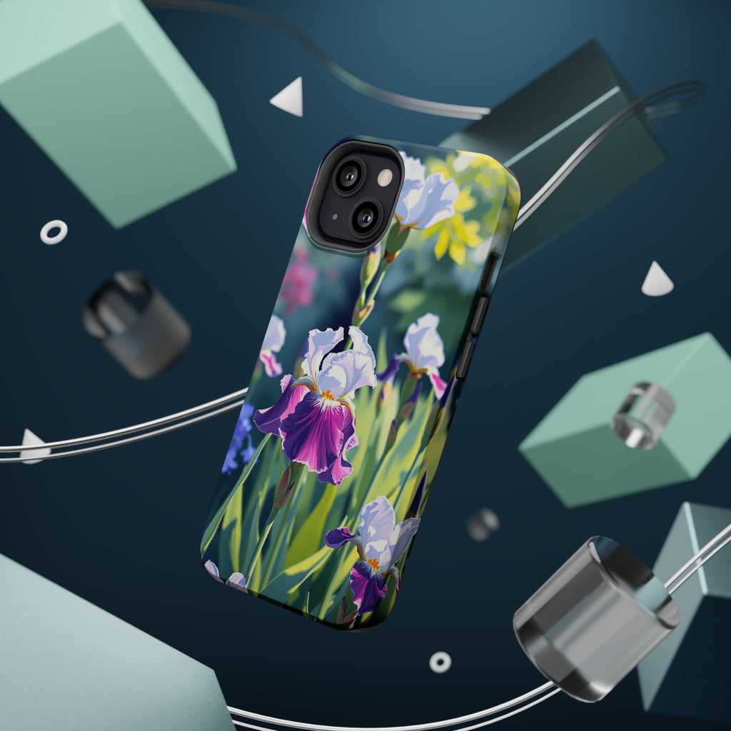 iPhone Vibrant Iris Garden Design Bold Modern Everyday Snap Case · iPhone Case