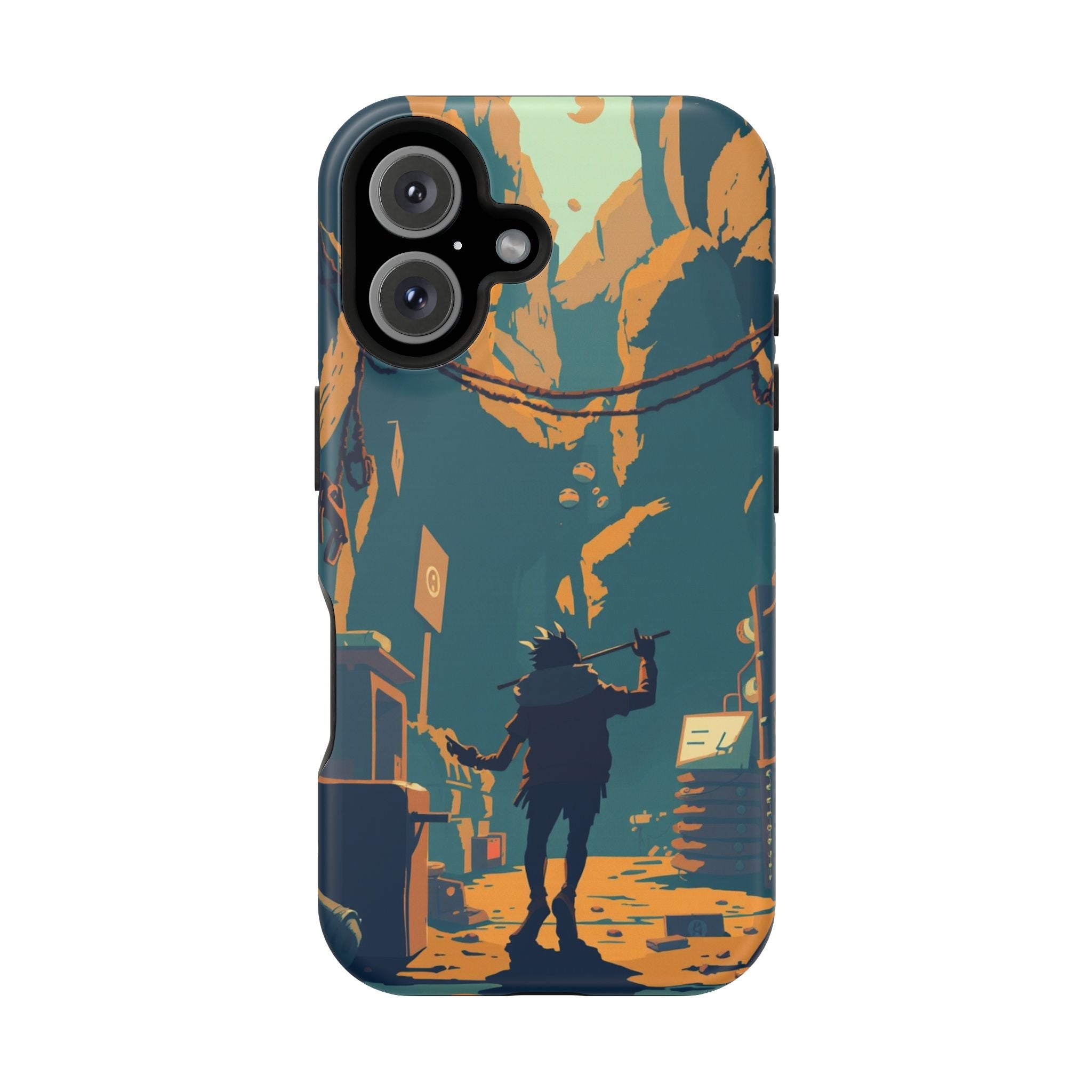 iPhone Mustard And Rust Unhinged in a Cute Way Soft Finish Everyday Case · iPhon