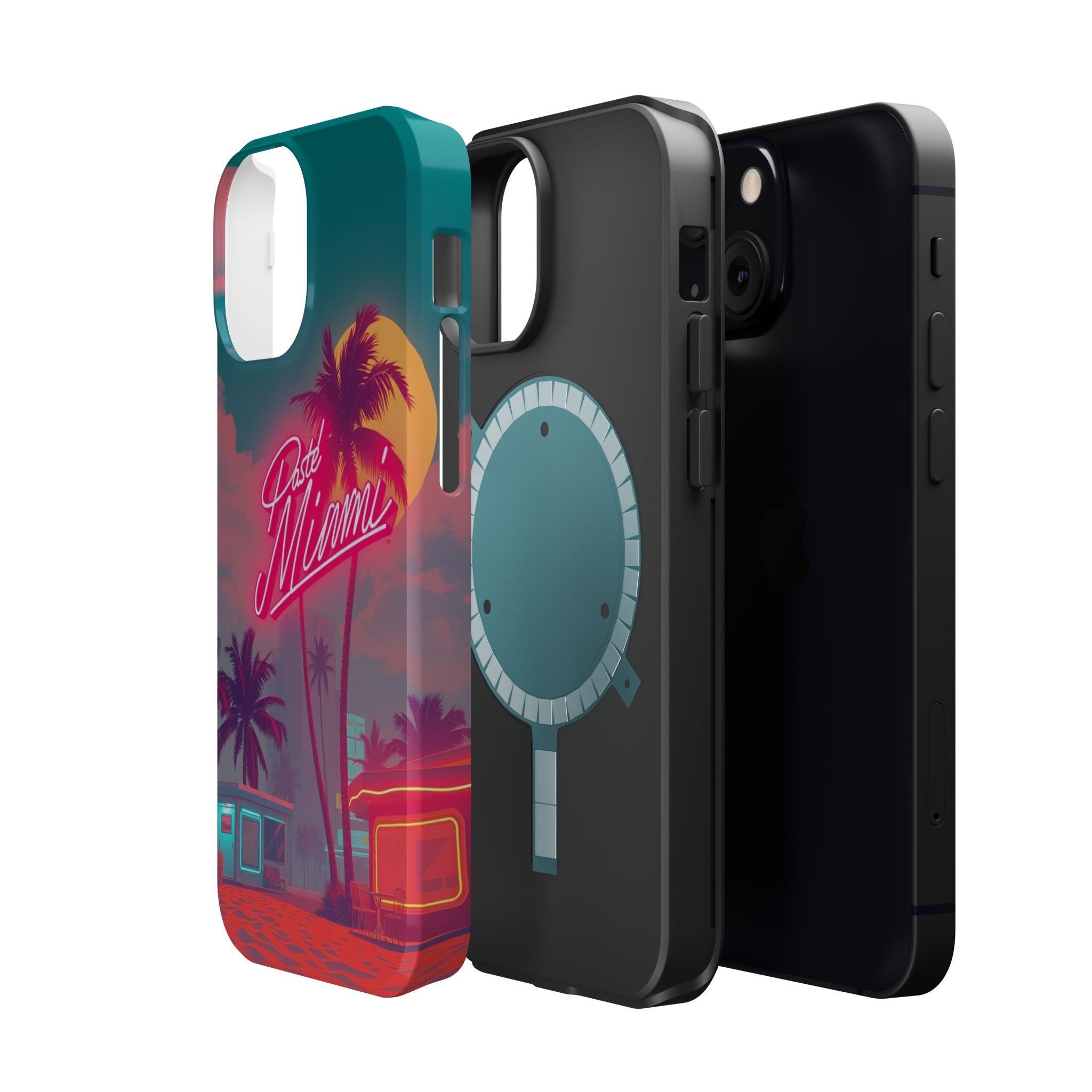 iPhone 1980s Pastel Miami Enchanted Art Slim Everyday Designer Case · iPhone Cas