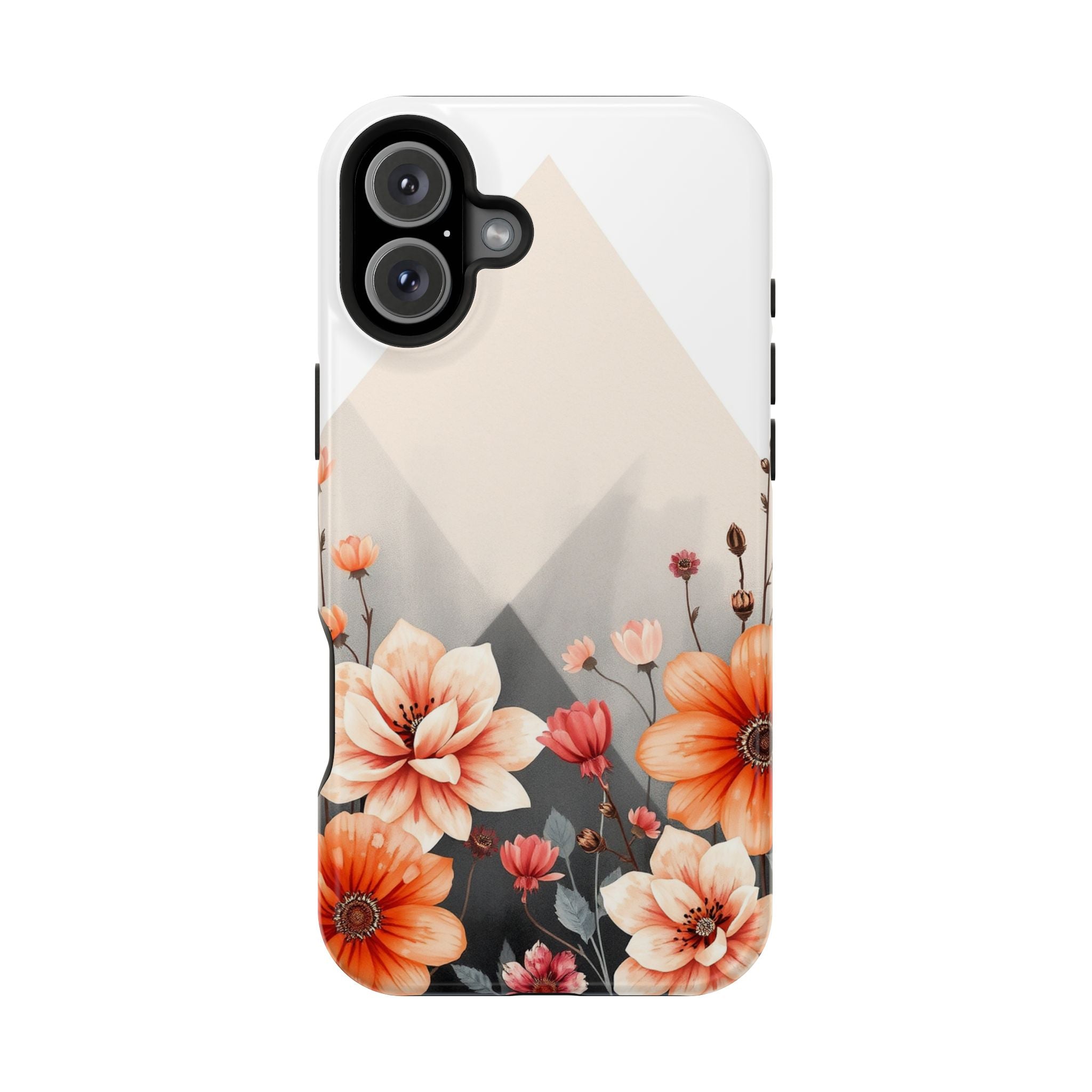 iPhone Floral Geometric Vibrant Design Slim Snap Case · iPhone Case