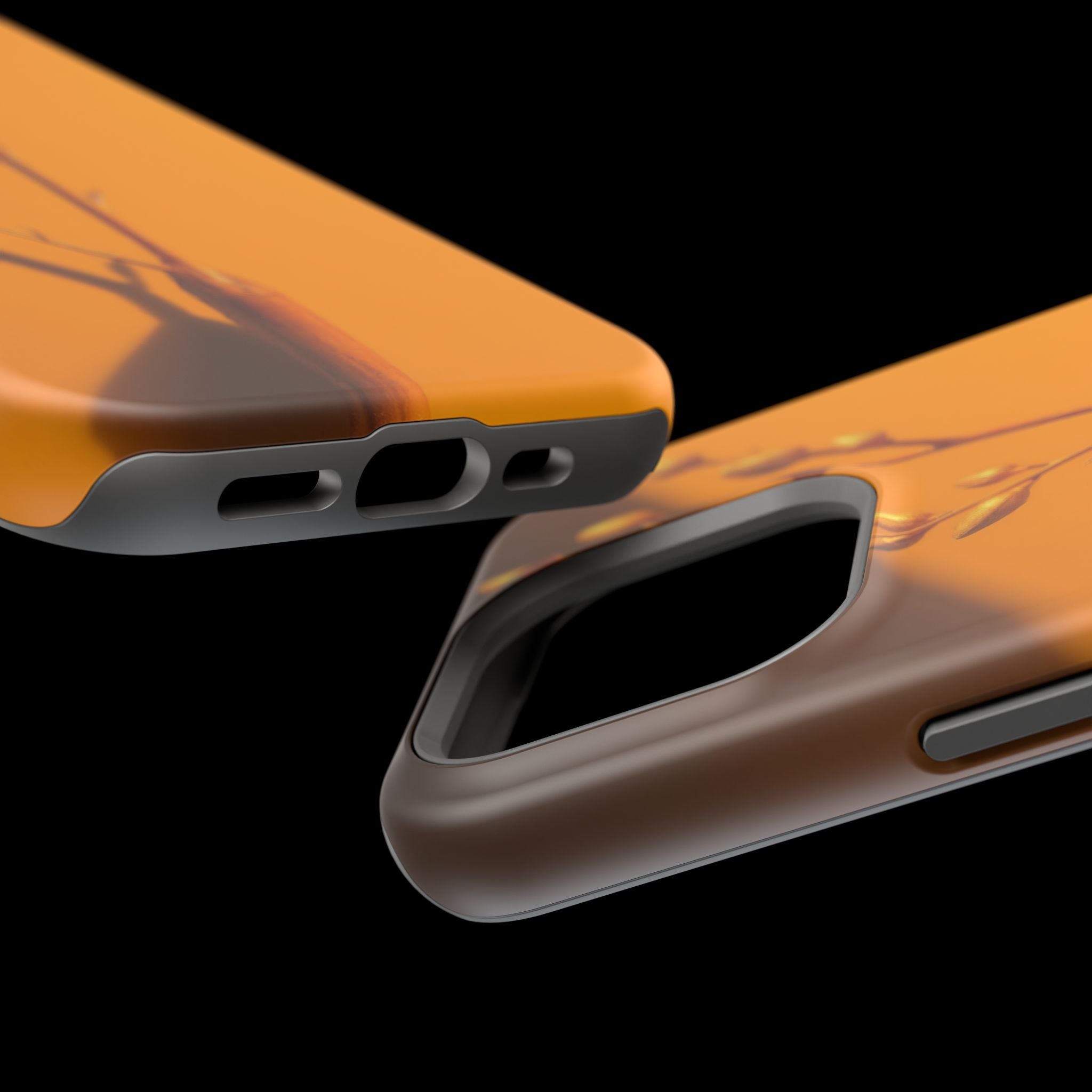 iPhone Mustard And Rust Minimalist Stem Slim Everyday iPhone Designer · iPhone C