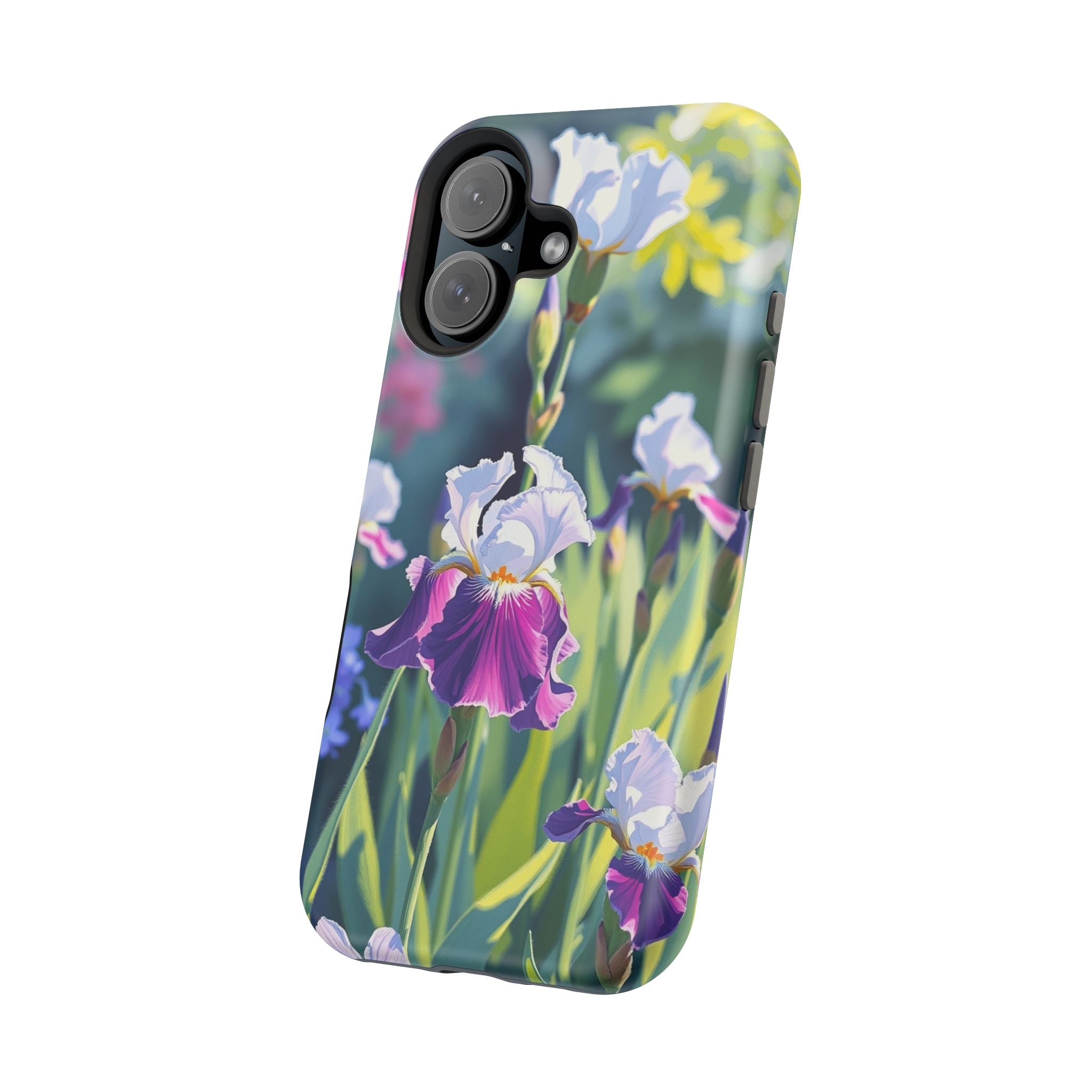 iPhone Vibrant Iris Garden Design Bold Modern Everyday Snap Case · iPhone Case