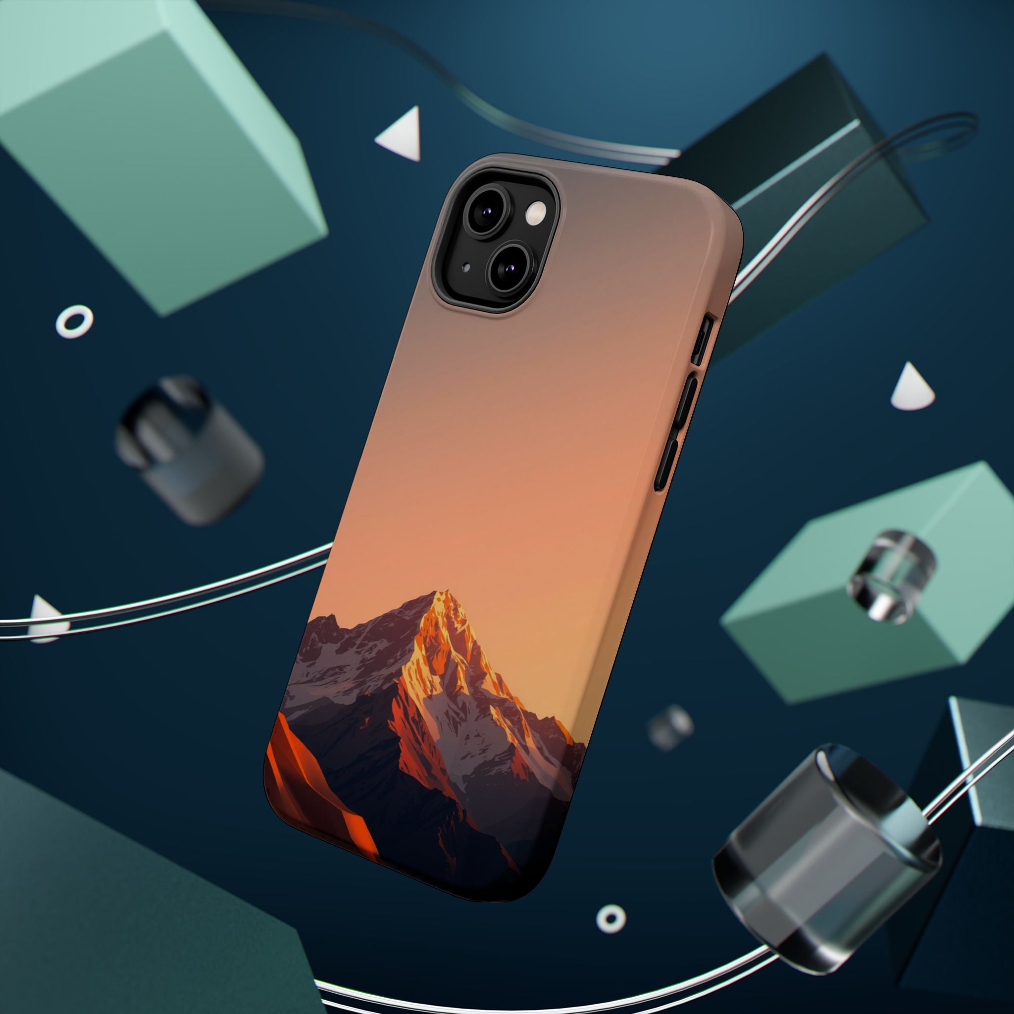 iPhone Mountain at Sunrise Bold Art 10 Slim Everyday Designer Case · iPhone Case