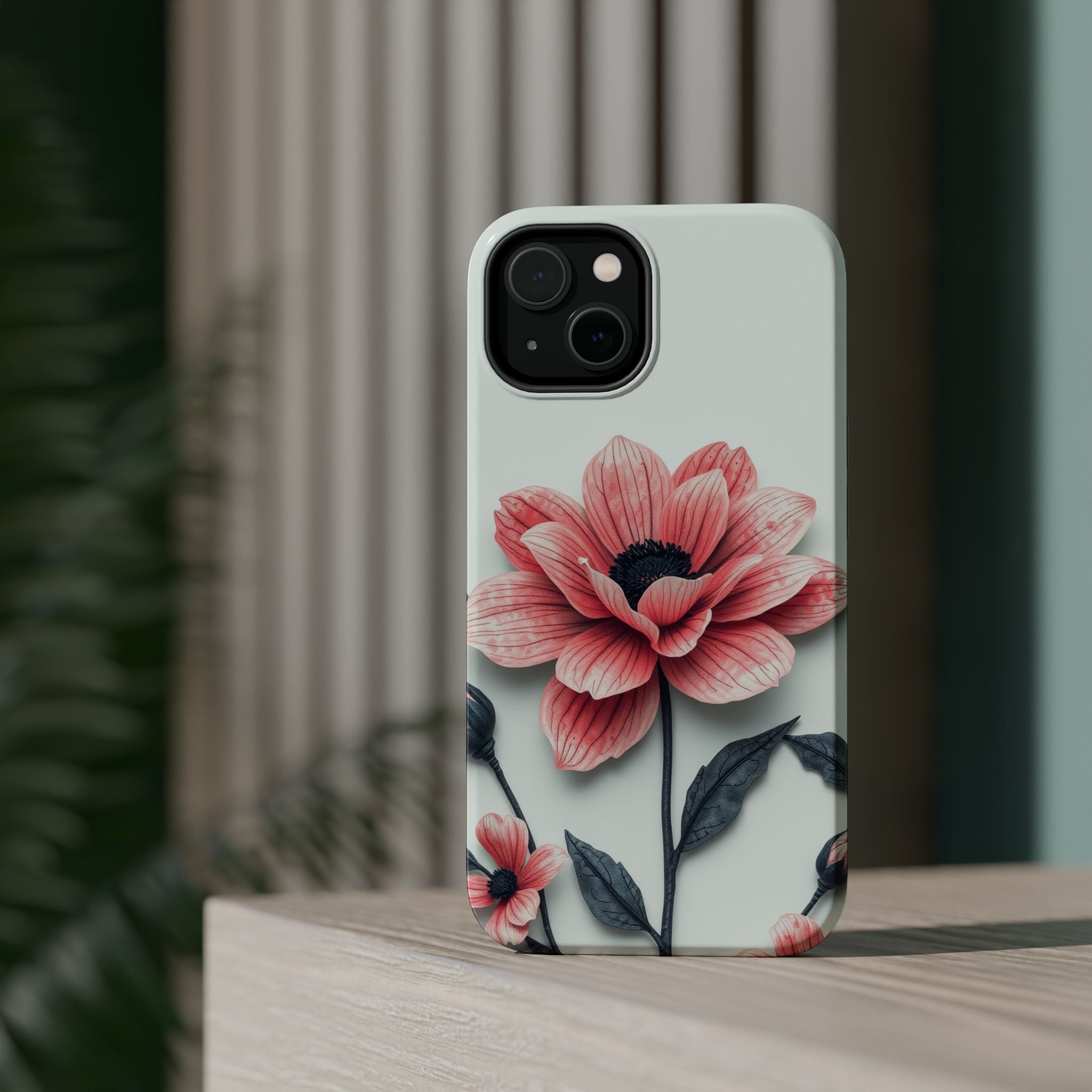 iPhone Dreamy Floral Ink Wash Design Slim Everyday iPhone 12 Designer · iPhone C
