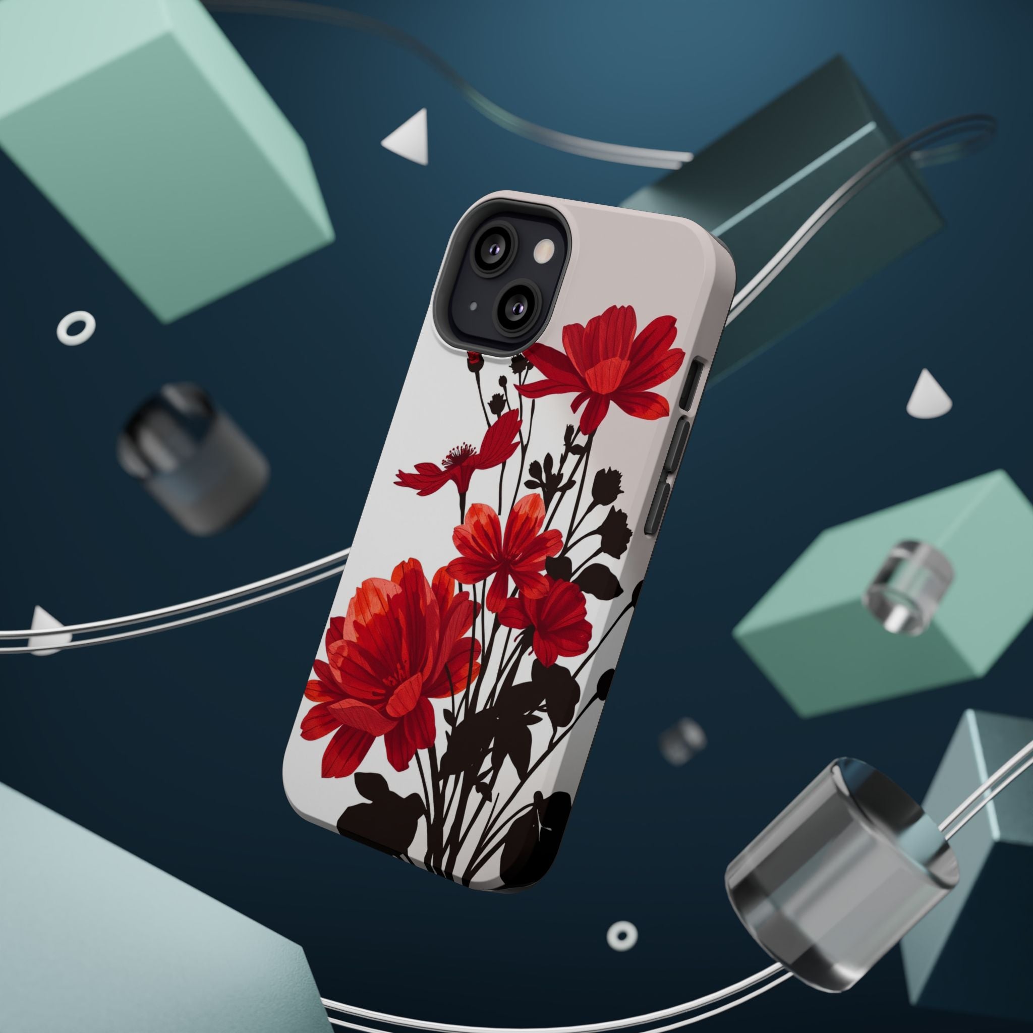 iPhone Floral Silhouette Cinematic Art Slim Snap Case · iPhone Case