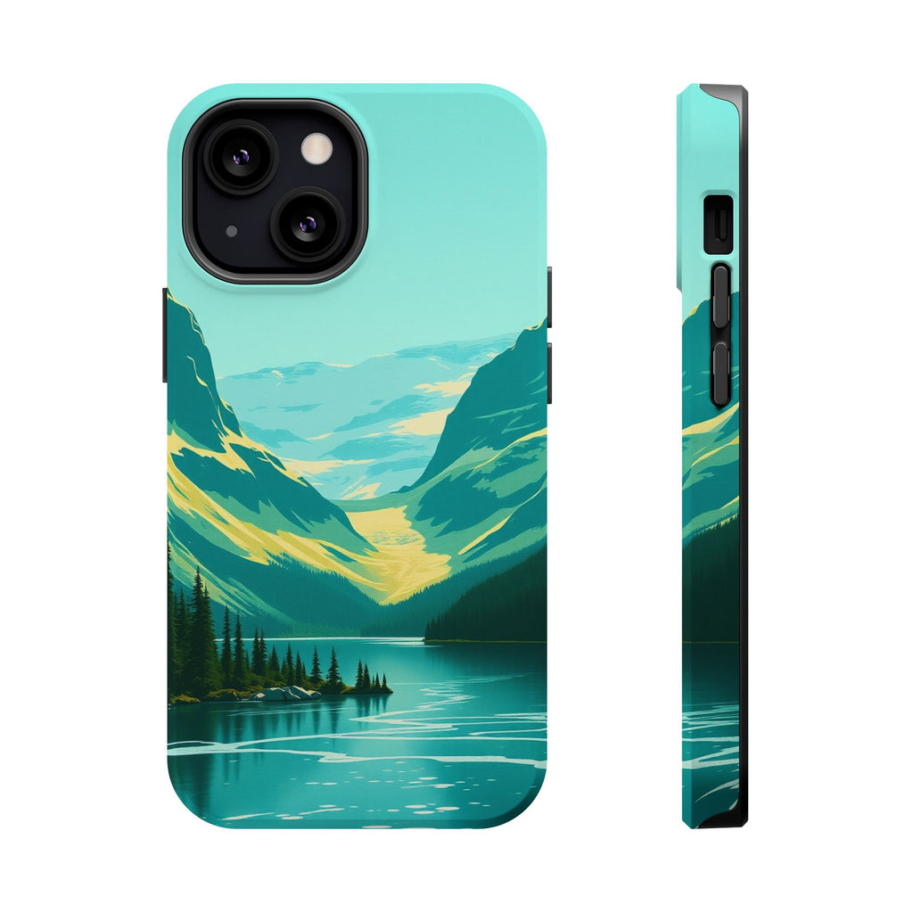 iPhone Radiant Glacier Lake Design Bold Modern Everyday Snap Case · iPhone Case
